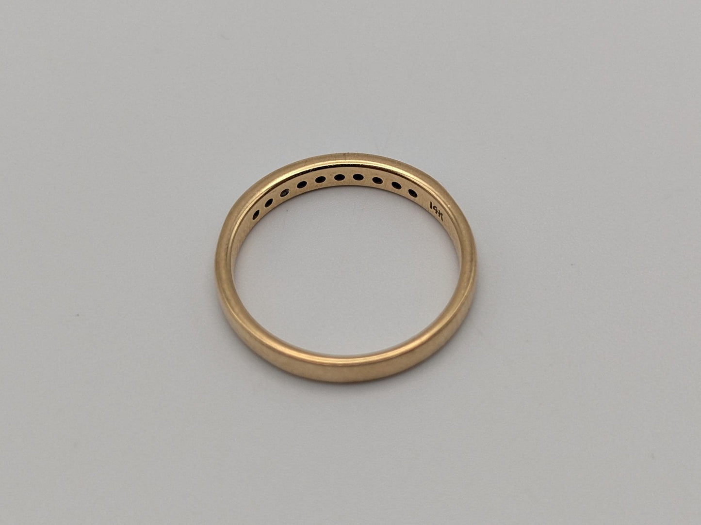 14k Yellow Gold Diamond Eternity Wedding Band Anniversary Ring Half eternity Women band