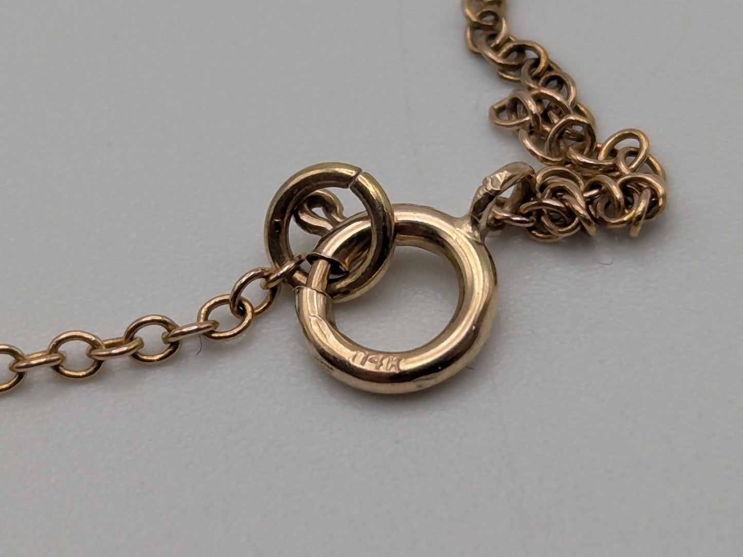 Victorian 10k & 14k Pearl Lavaliere Diamond Necklace. Vintage Victorian Necklace. 19"