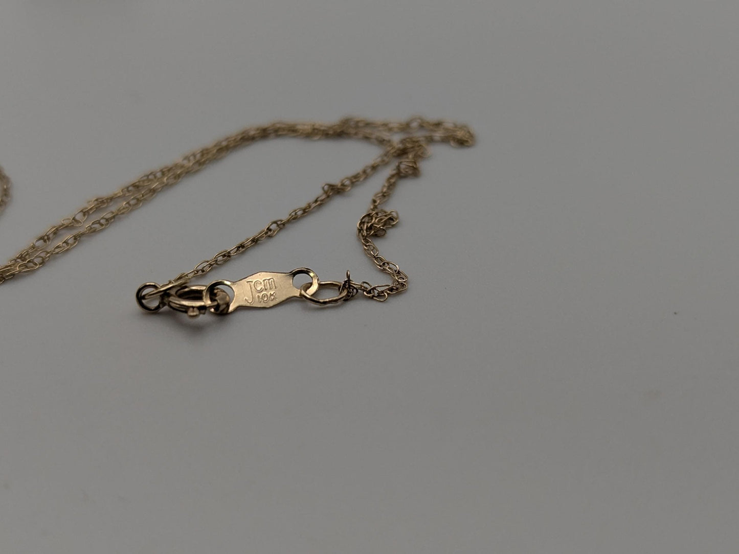 10k Gold Diamond & Ruby Flower Necklace Pendant Yellow Gold Chain