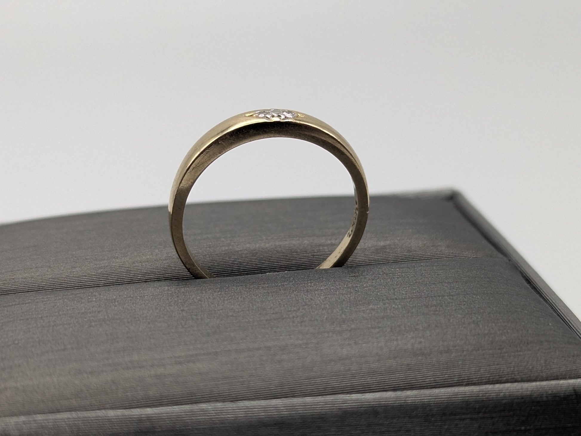 14k Vintage Yellow Gold Diamond Engagement Ring Promise Ring