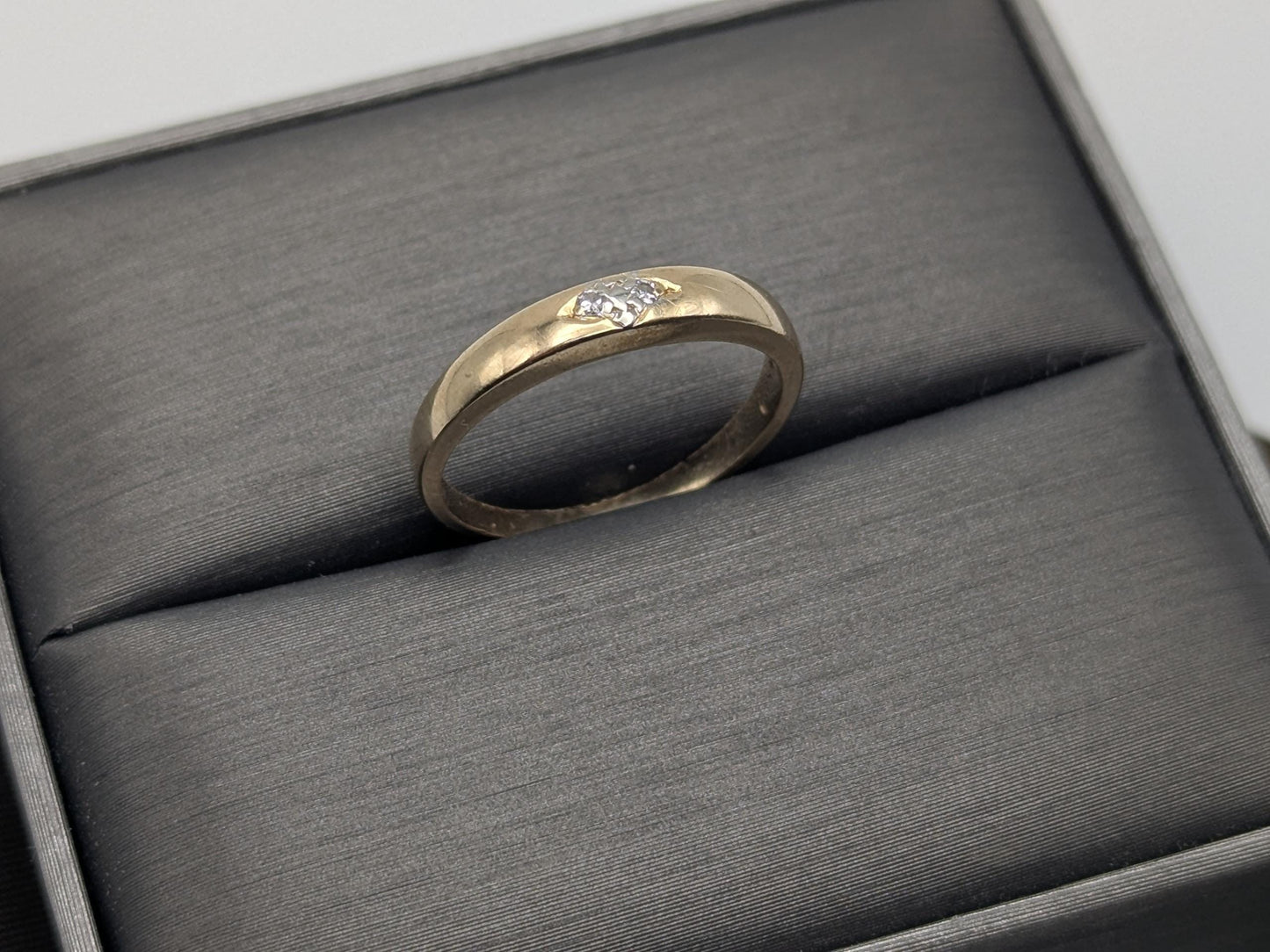 14k Vintage Yellow Gold Diamond Engagement Ring Promise Ring