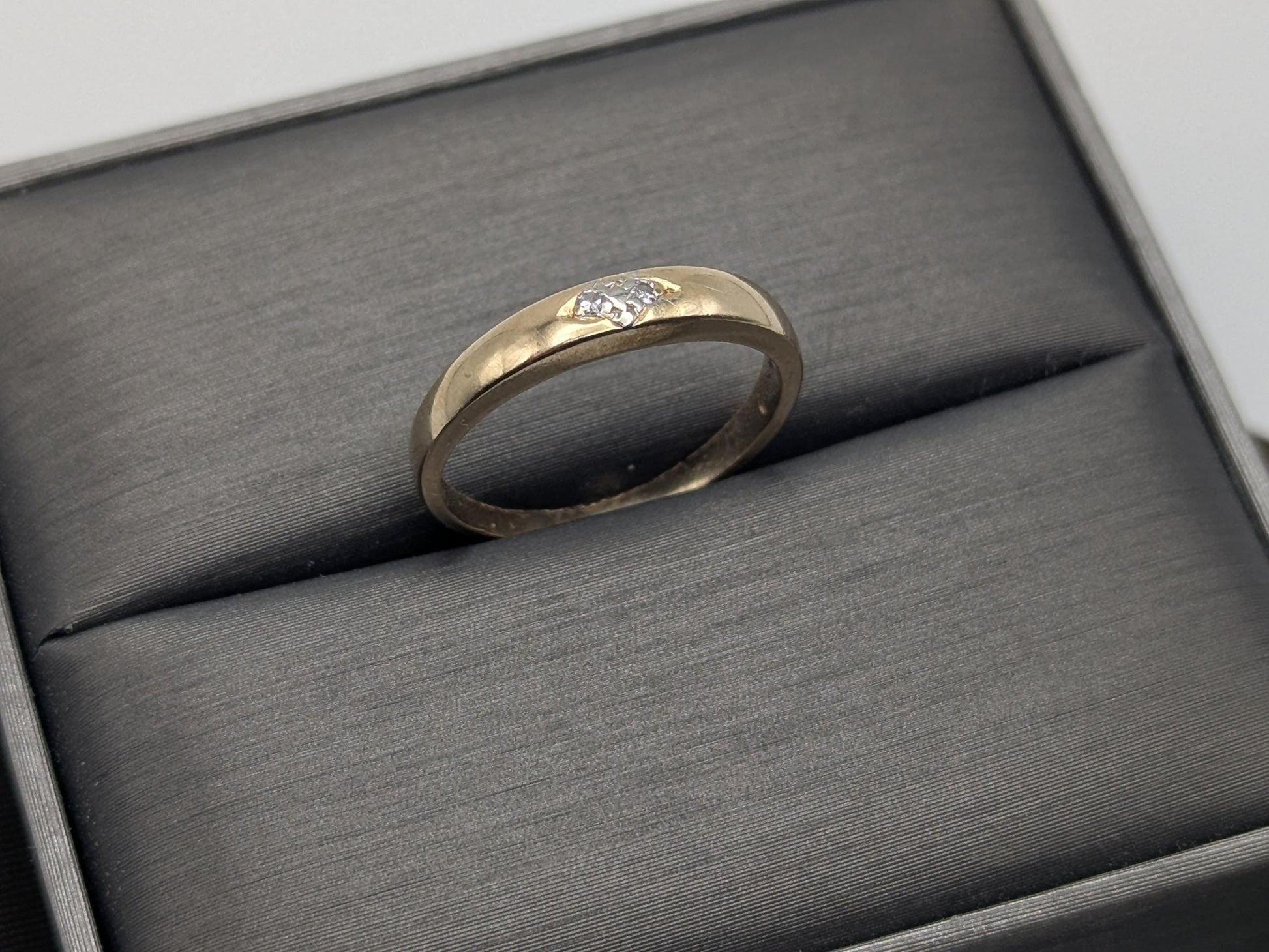 14k Vintage Yellow Gold Diamond Engagement Ring Promise Ring