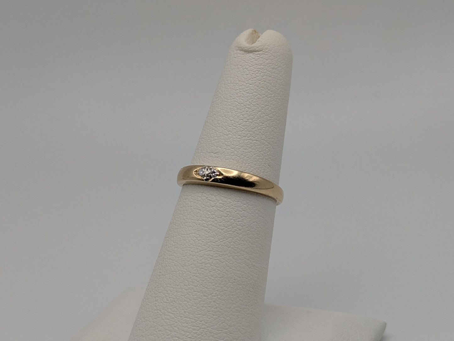 14k Vintage Yellow Gold Diamond Engagement Ring Promise Ring