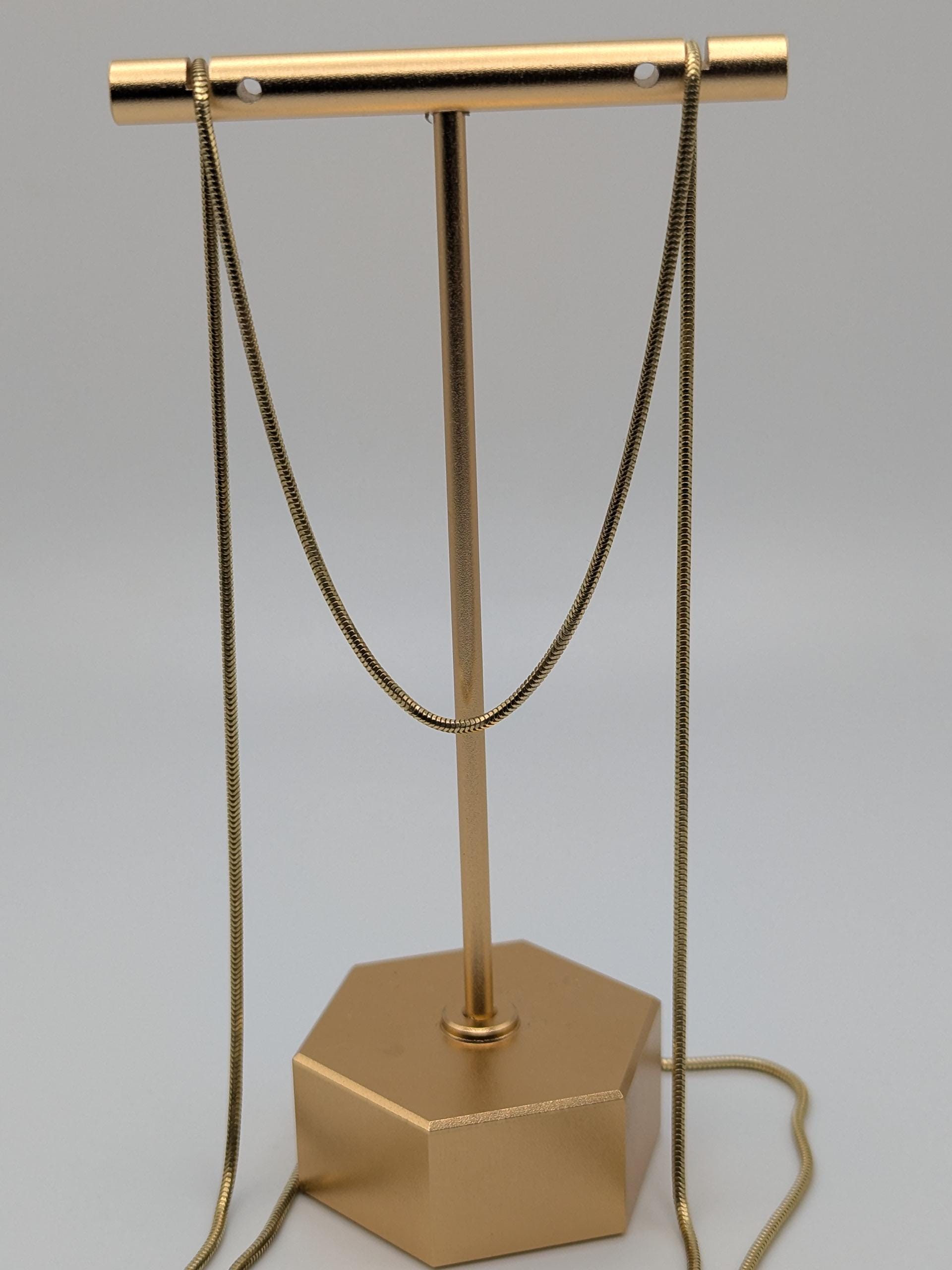 14k Yellow Gold 1.3mm Snake Chain Italian Classic Gold Necklace 24"