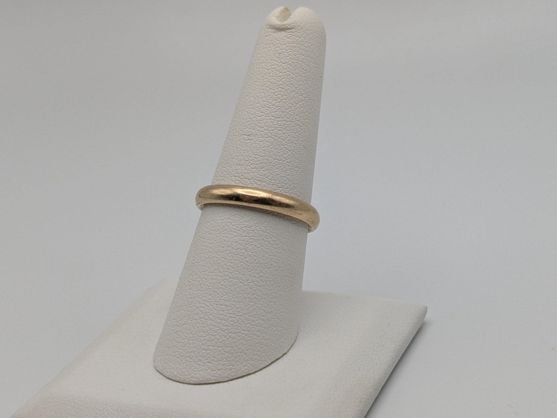 Antique 1919 Wedding Ring 14K Yellow Gold Wedding Band 3.2mm Comfort Fit Ring