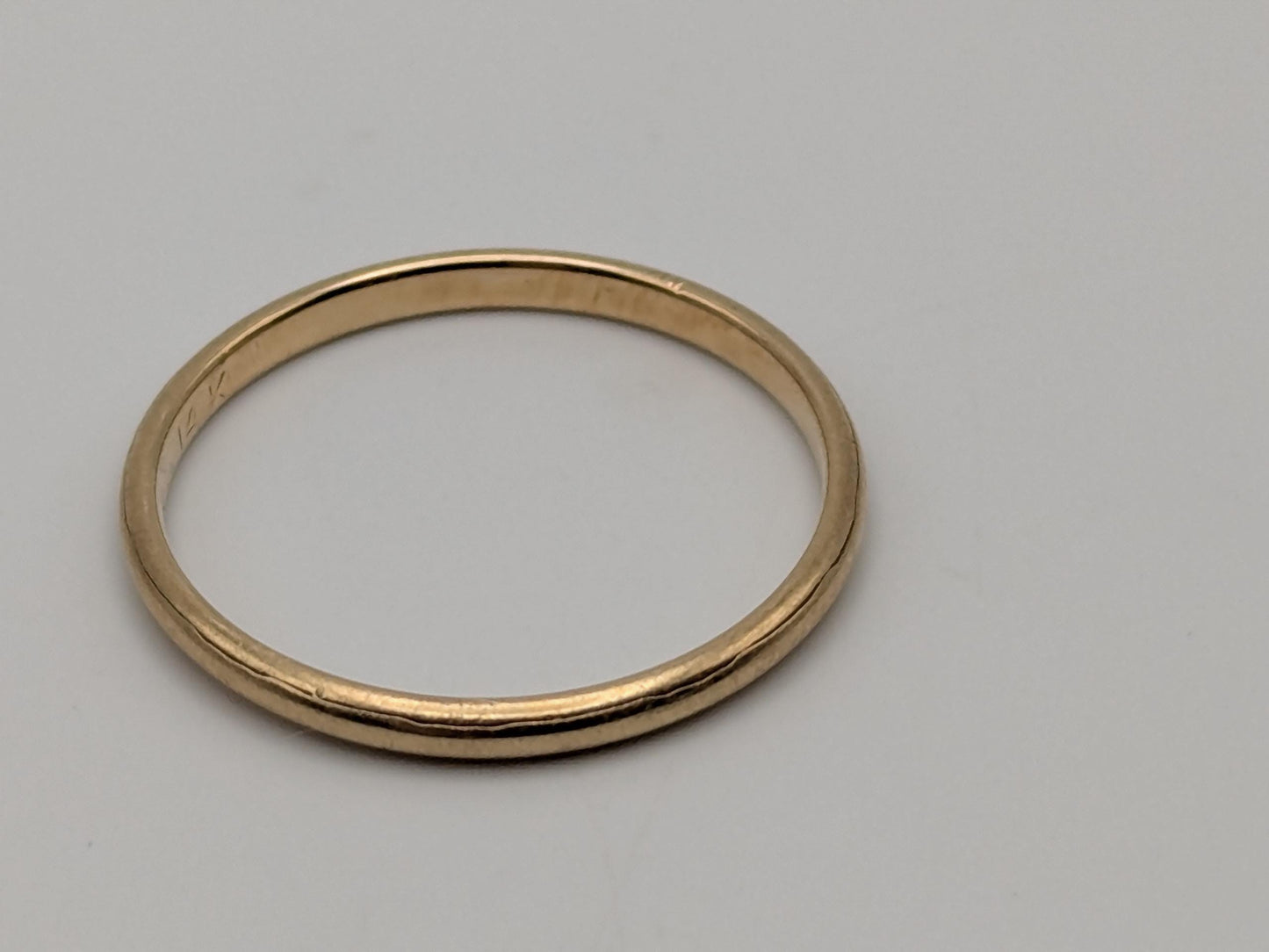 Wedding Ring 14K Yellow Gold Wedding Band Comfort Fit Ring