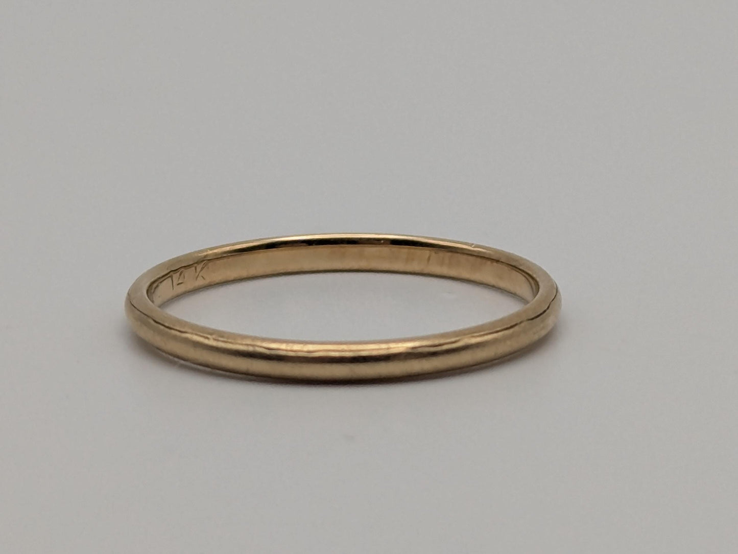 Wedding Ring 14K Yellow Gold Wedding Band Comfort Fit Ring