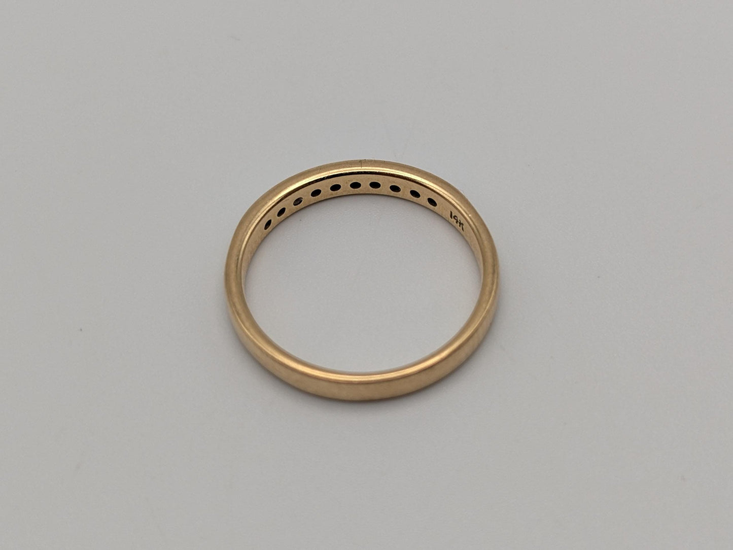 14k Yellow Gold Diamond Eternity Wedding Band Anniversary Ring Half eternity Women band