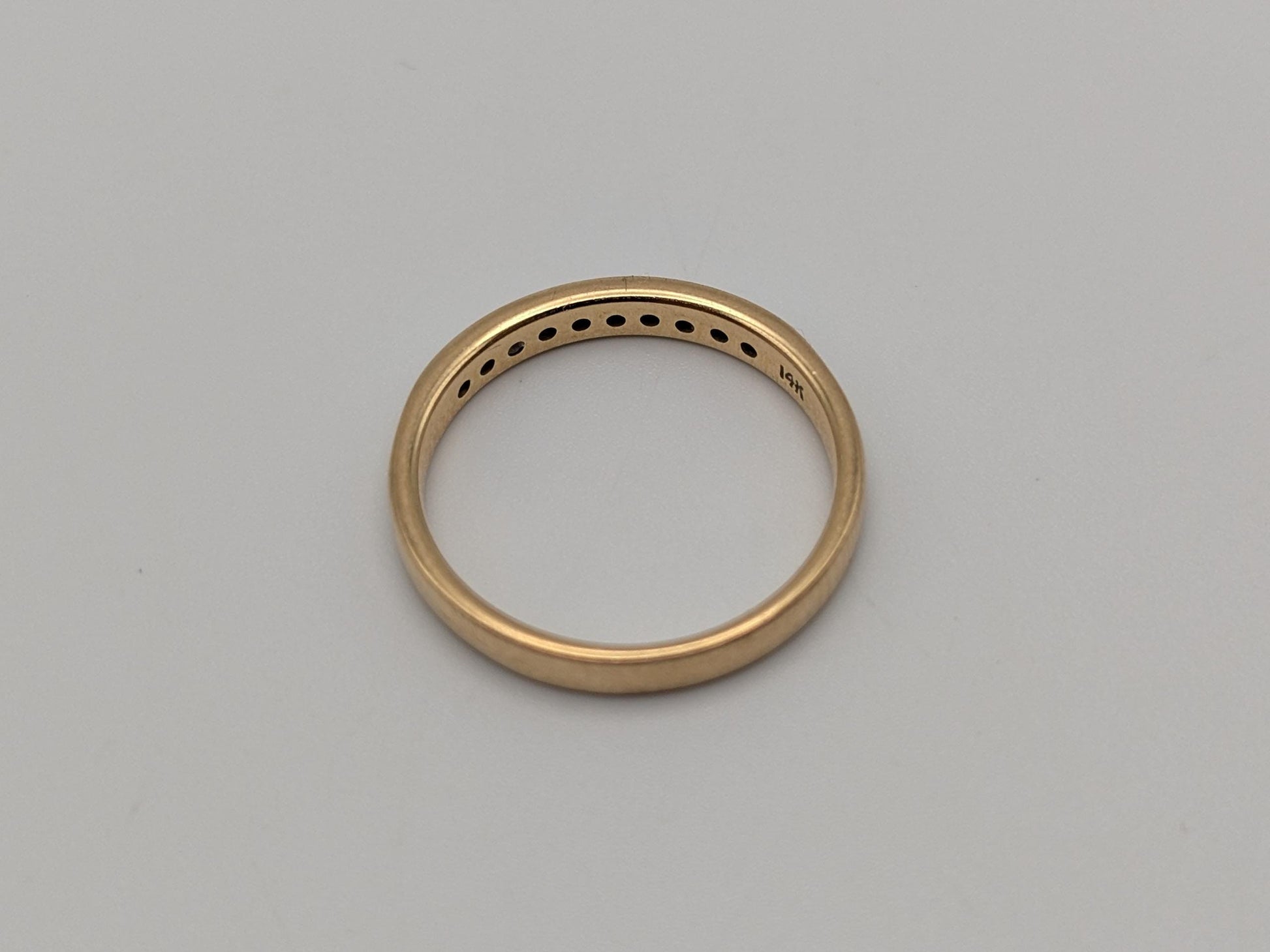 14k Yellow Gold Diamond Eternity Wedding Band Anniversary Ring Half eternity Women band