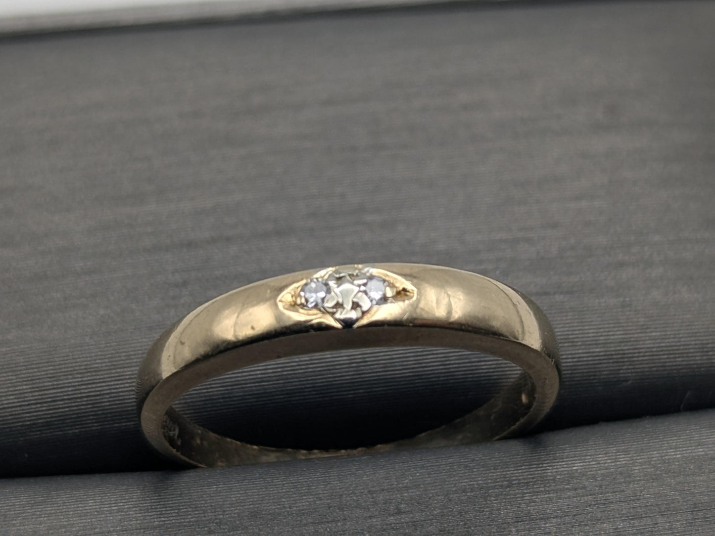 14k Vintage Yellow Gold Diamond Engagement Ring Promise Ring