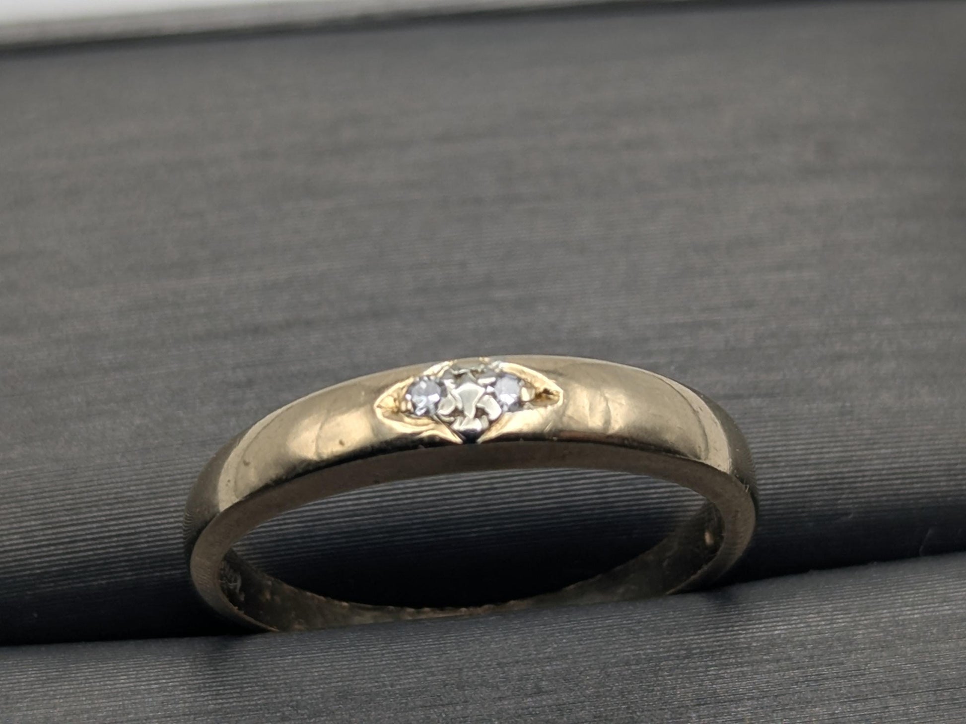 14k Vintage Yellow Gold Diamond Engagement Ring Promise Ring