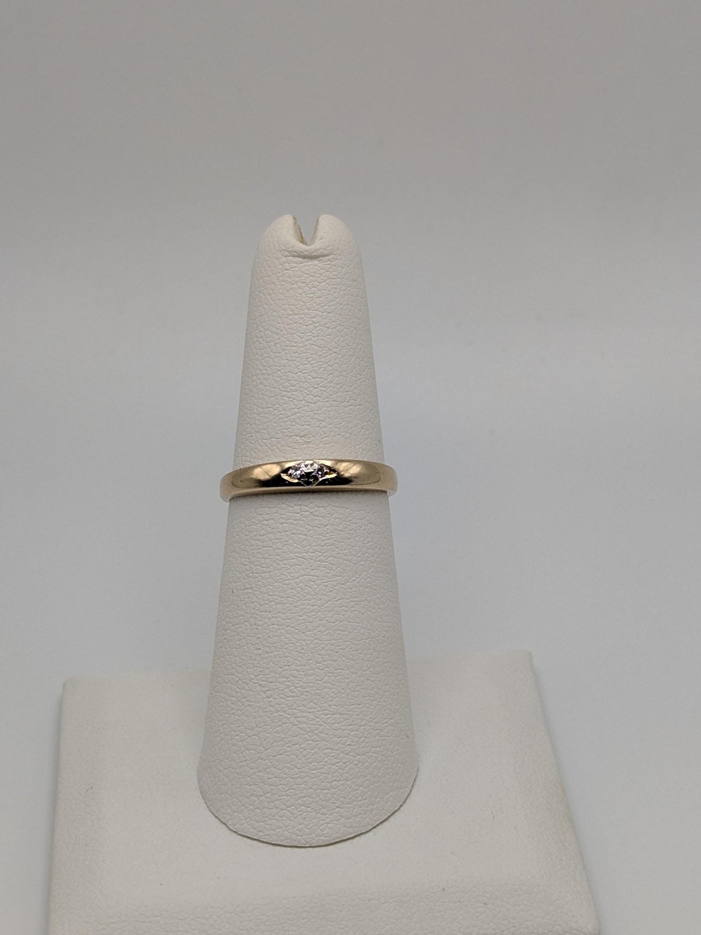 14k Vintage Yellow Gold Diamond Engagement Ring Promise Ring