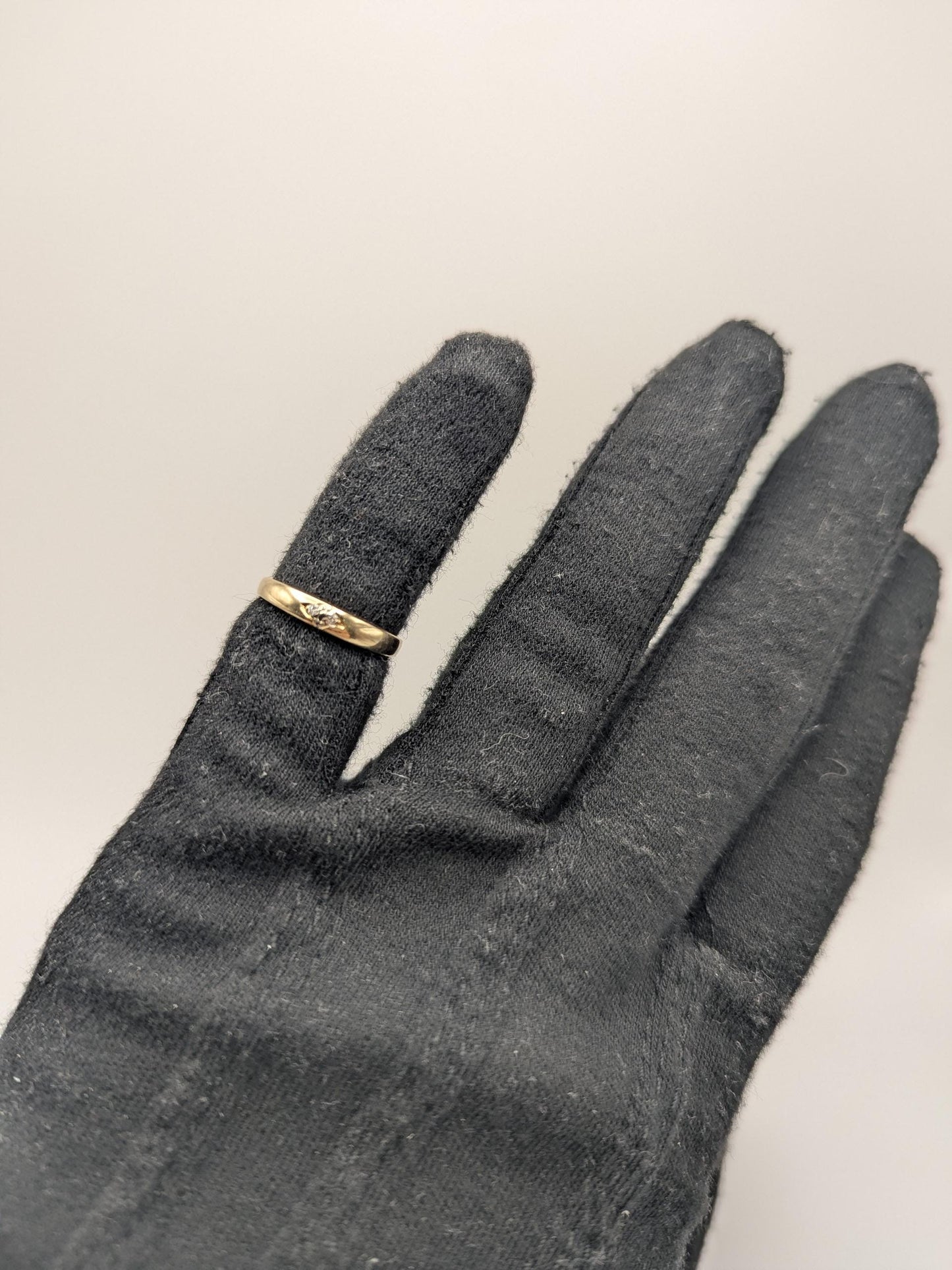 14k Vintage Yellow Gold Diamond Engagement Ring Promise Ring