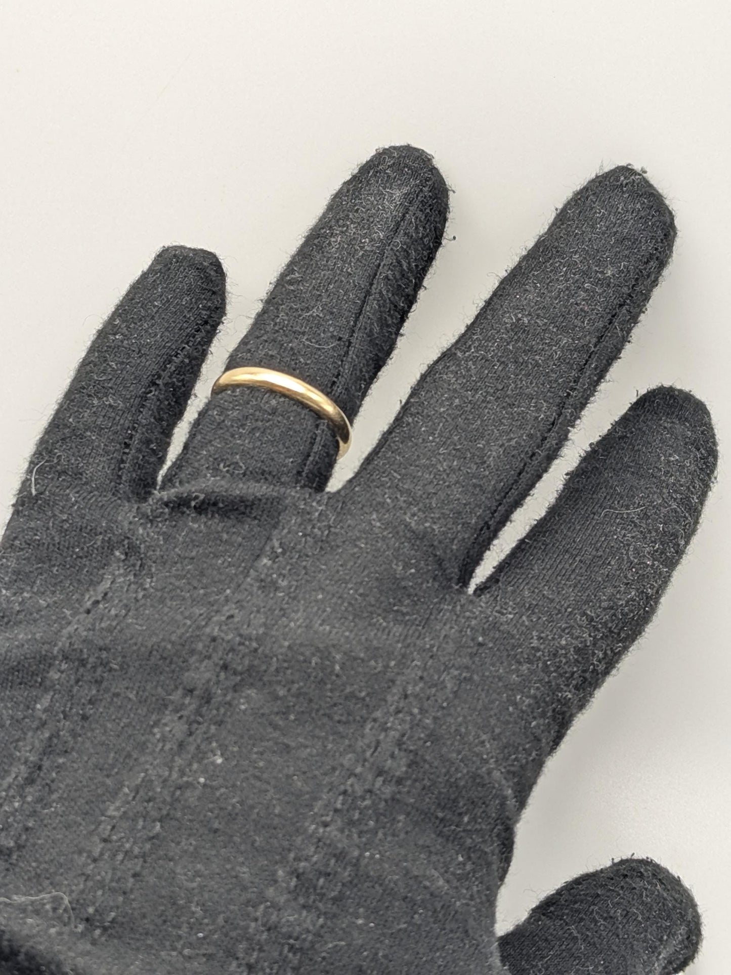 Vintage Wedding Ring 14K Yellow Gold Wedding Band 3.3mm Comfort Fit Ring