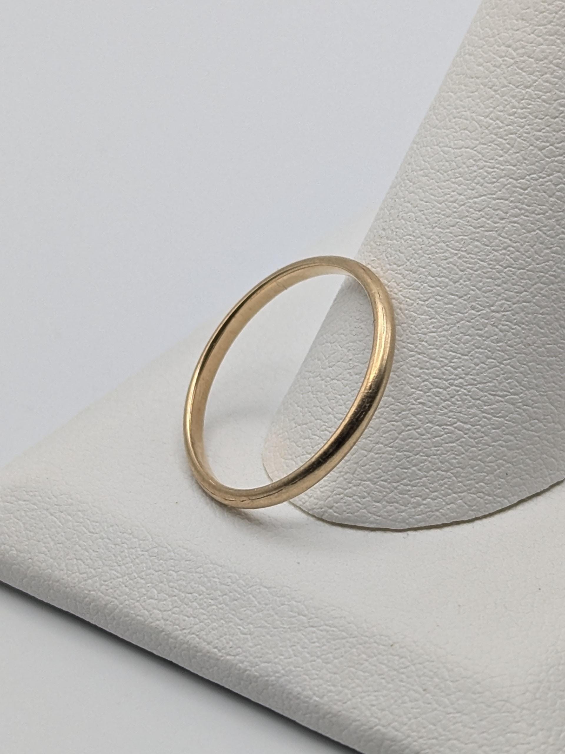 Wedding Ring 14K Yellow Gold Wedding Band Comfort Fit Ring