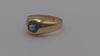 Vintage Heavy 5.8gr 10k Topaz Pinky Ring. Bezel Set Topaz Ring. 10k Yellow Gold Topaz Ring. Mens Pinky 10k Vintage Ring Topaz Statement Ring