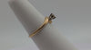 Vintage 14k Yellow Gold Diamond Engagement Ring.  14k Diamond Ring. 14k Yellow Gold Three Stone Engagement Ring. Diamond Wedding Ring