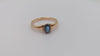 10k Solitaire Sapphire Engagement Ring. 10k Vintage Sapphire Ring. Womens Yellow Gold Sapphire Ring. 10k Yellow Gold Sapphire Band.