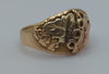 Vintage Very Heavy Black Hills Gold Ring. 10k Multi-tone Gold Black Hills Signet Ring. 10k Black Hill Band. Mens Womens Statement Ring