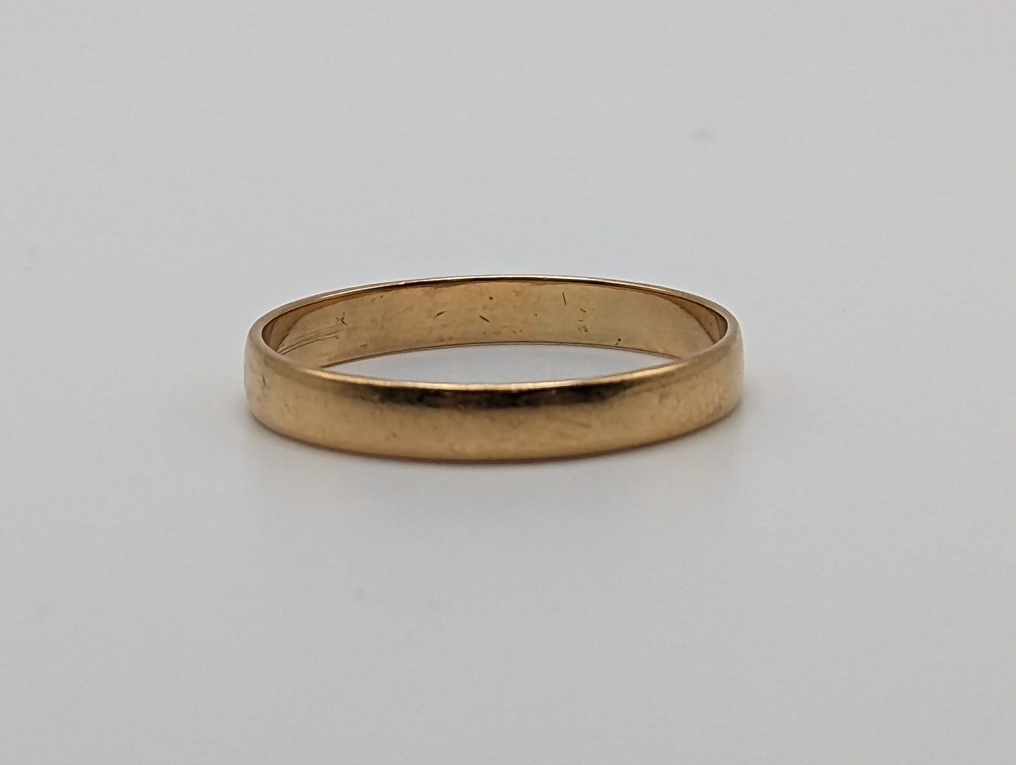 RARE 1898 Sweden 18k Antique Wedding Band. 18k Yellow Gold Cigar Wide band. 18k Wide Cigar ring. Unisex Wide Wedding Band