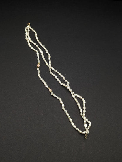 14k Gold Fresh Water Pearl Bracelet w Pink Coral & 14k Gold Beads 14K Freshwater Pearl Gold Bead Three Strand Bracelet, pearl Coral bracelet