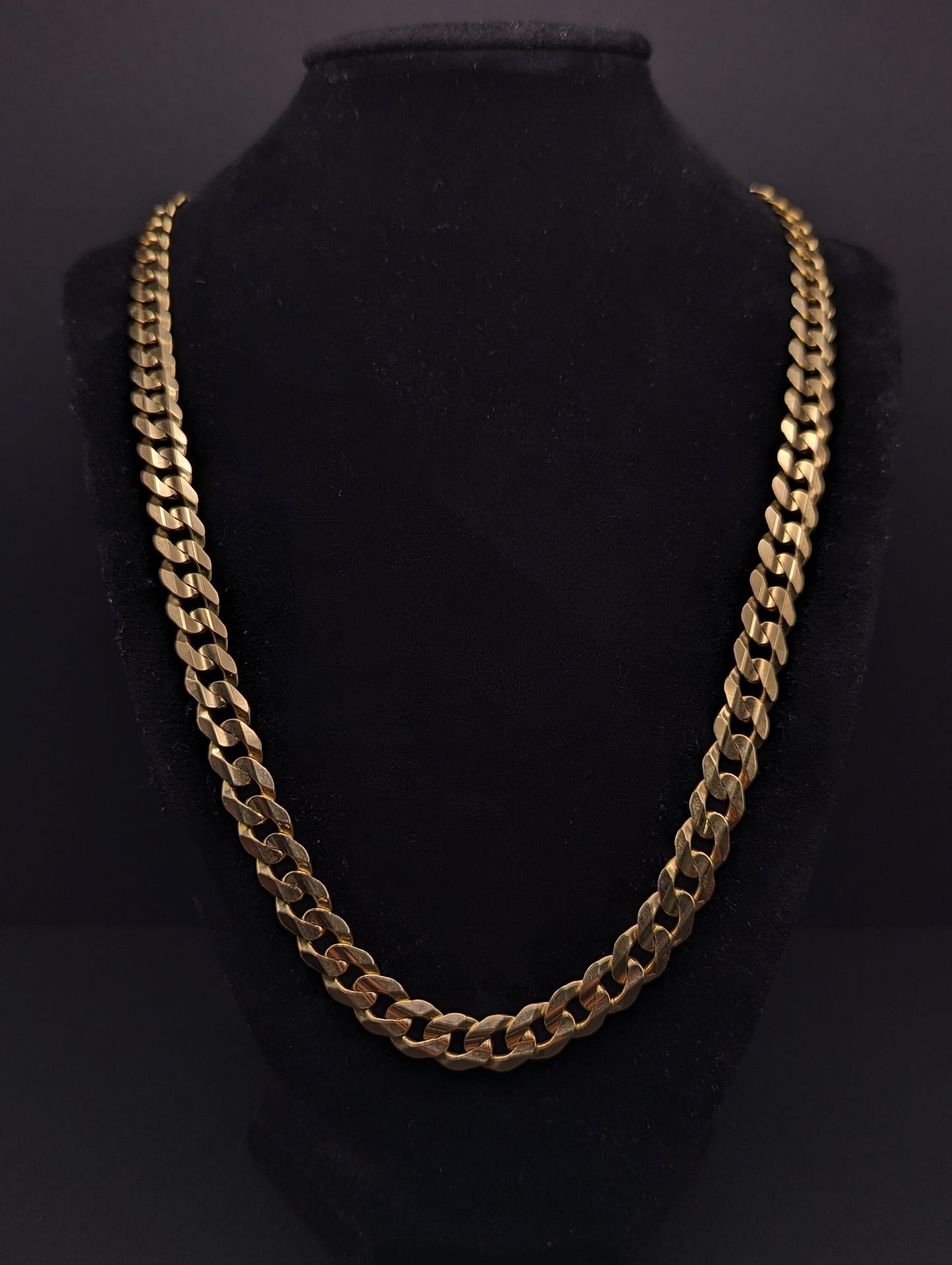 46 Grams Cuban Chain 22 inch Yellow Gold 10k. 10k Yellow Gold Mens Miami Cuban Curb Link 22" 8.5mm Chain. Heavy Cuban Link 10k Necklace