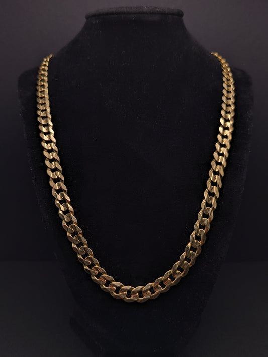 46 Grams Cuban Chain 22 inch Yellow Gold 10k. 10k Yellow Gold Mens Miami Cuban Curb Link 22" 8.5mm Chain. Heavy Cuban Link 10k Necklace