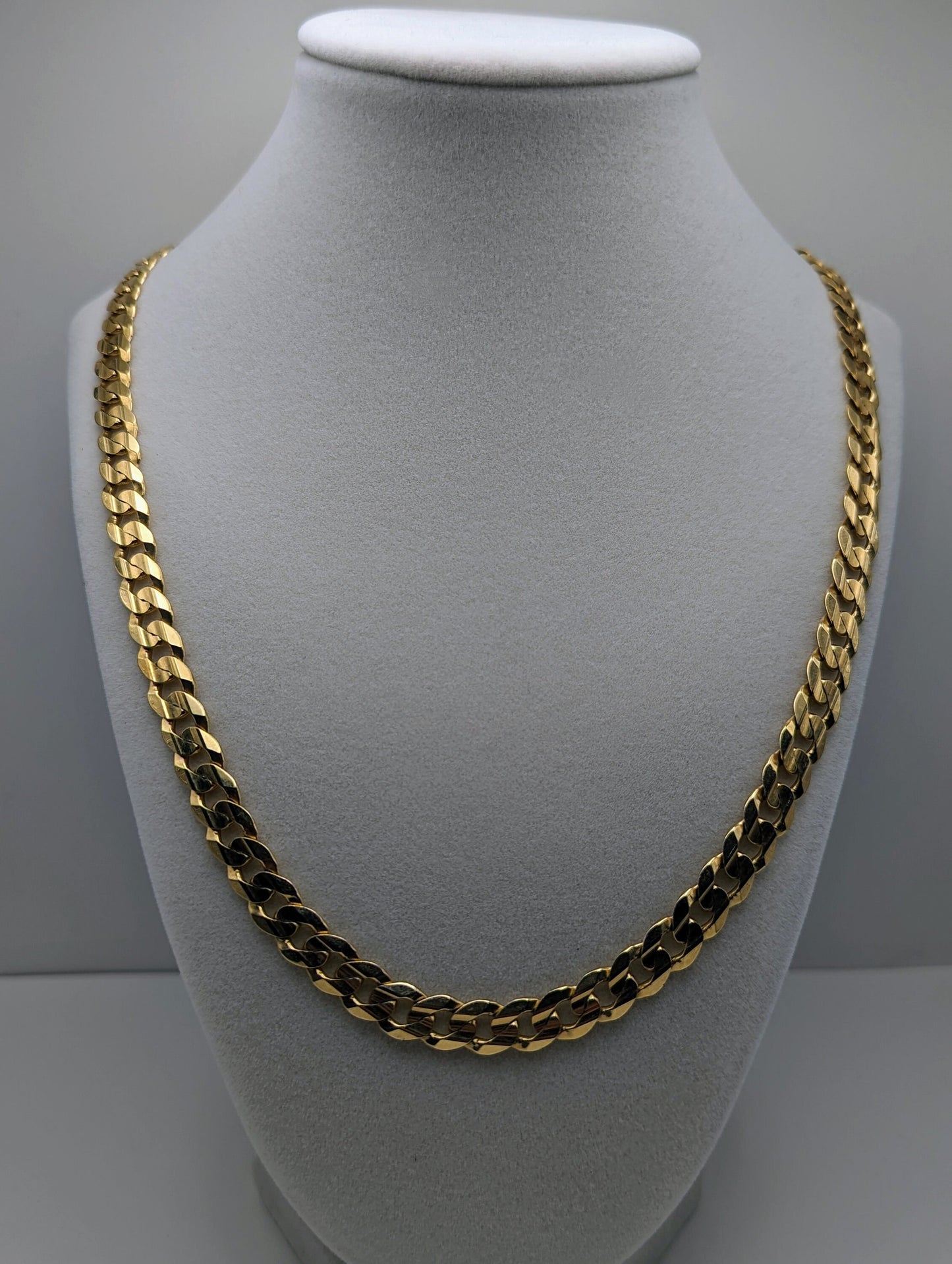 46 Grams Cuban Chain 22 inch Yellow Gold 10k. 10k Yellow Gold Mens Miami Cuban Curb Link 22" 8.5mm Chain. Heavy Cuban Link 10k Necklace