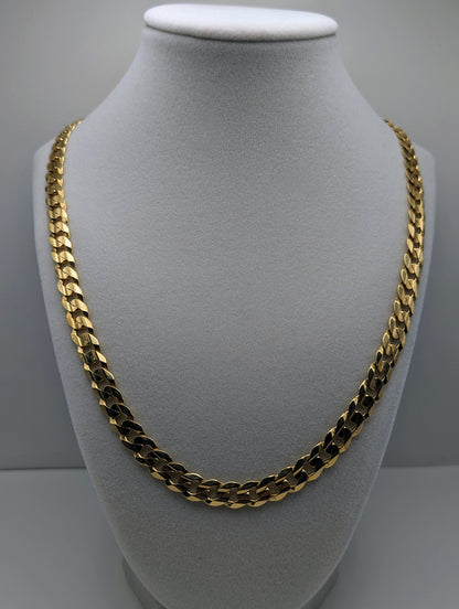 49 Grams Cuban Chain 22 inch Yellow Gold 10k. 10k Yellow Gold Mens Miami Cuban Curb Link 22" 8.5mm Chain. Heavy Cuban Link 10k Necklace