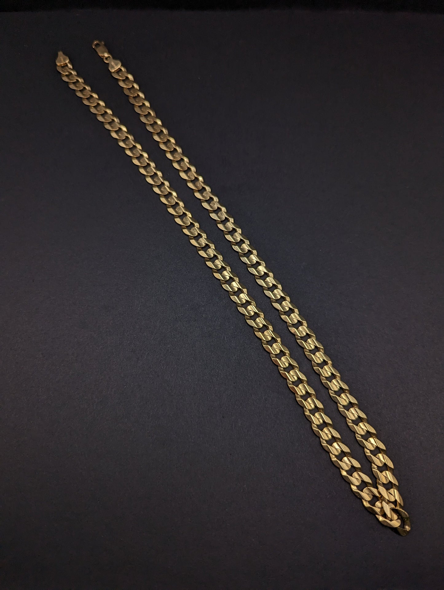 49 Grams Cuban Chain 22 inch Yellow Gold 10k. 10k Yellow Gold Mens Miami Cuban Curb Link 22" 8.5mm Chain. Heavy Cuban Link 10k Necklace