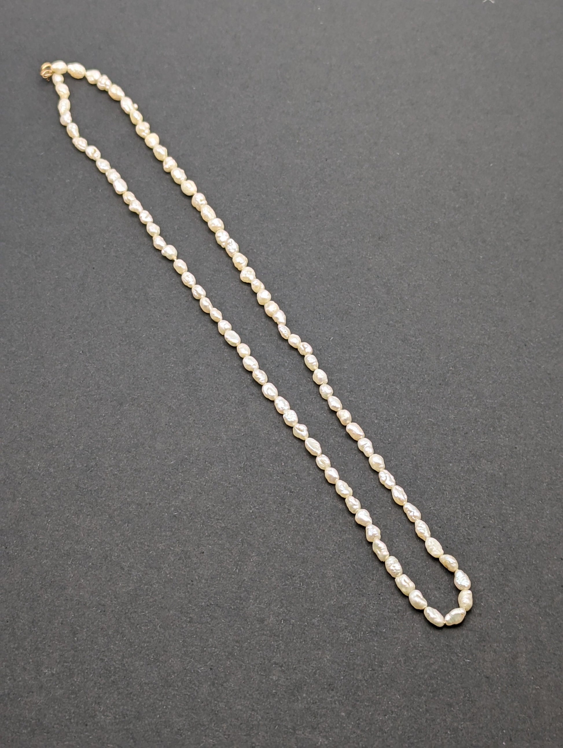 14k Gold & Fresh Water Pearl Necklace 14K Freshwater Pearl one Strand Necklace, 14k pearl necklace