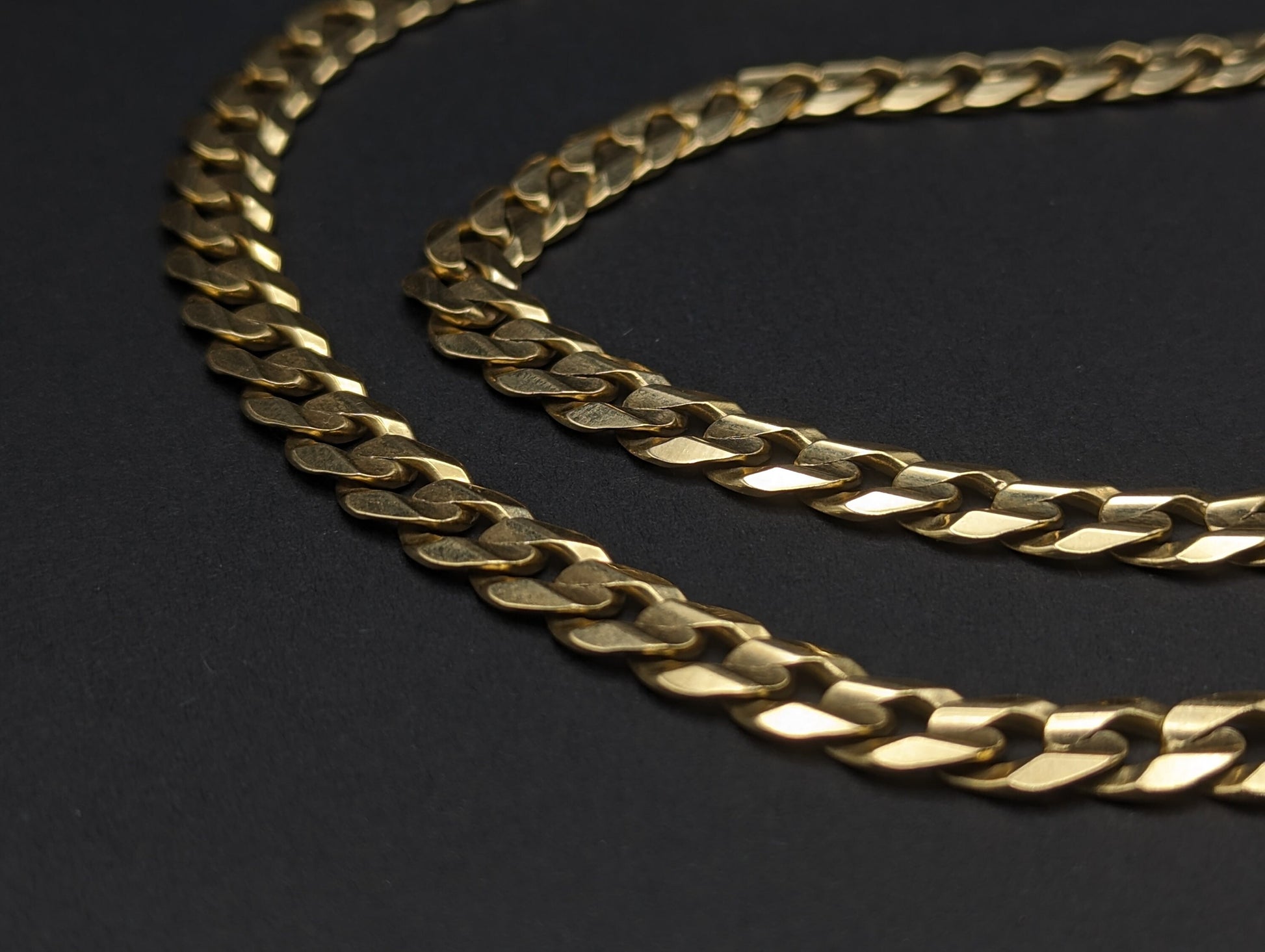 46 Grams Cuban Chain 22 inch Yellow Gold 10k. 10k Yellow Gold Mens Miami Cuban Curb Link 22" 8.5mm Chain. Heavy Cuban Link 10k Necklace