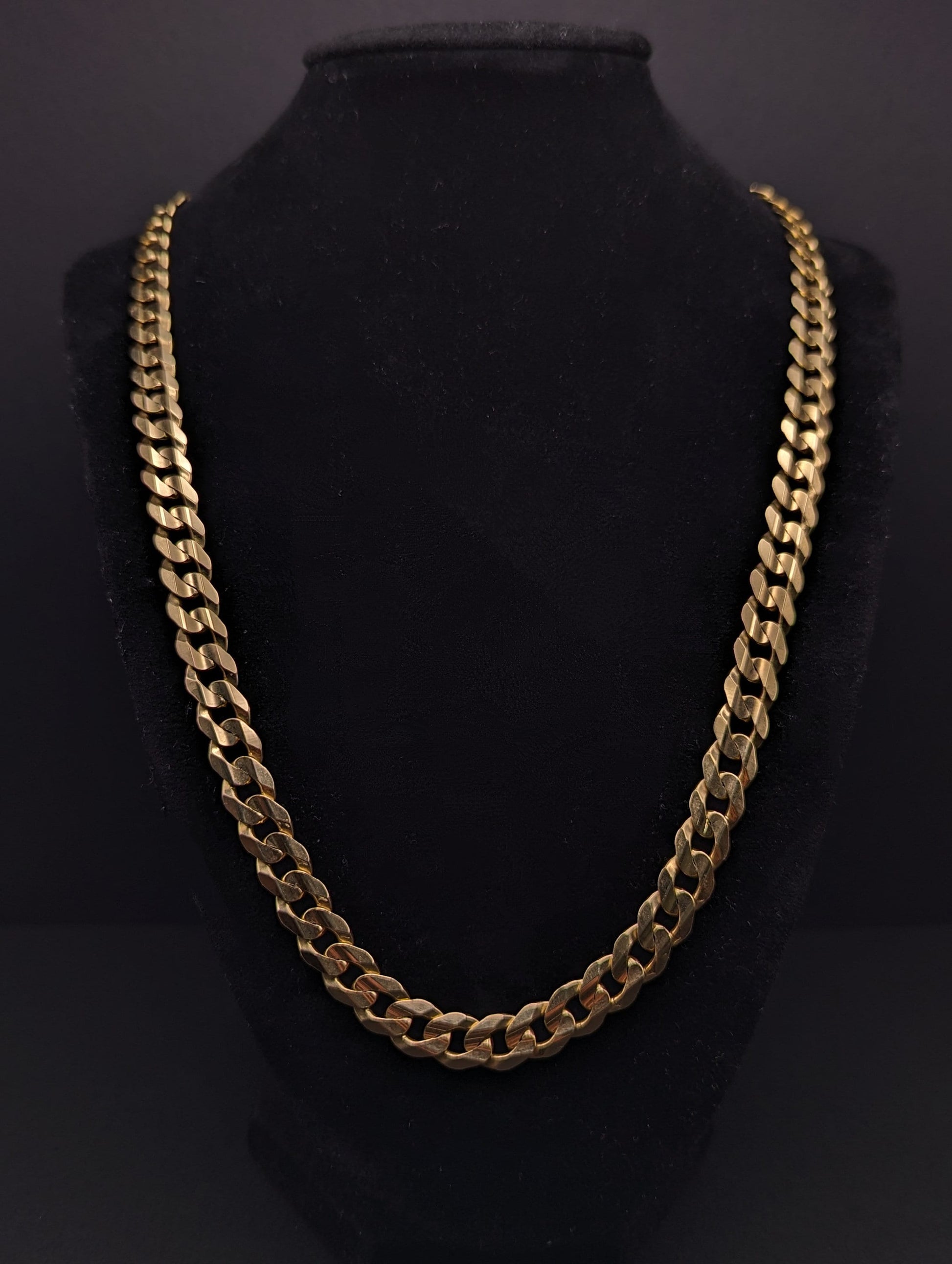 49 Grams Cuban Chain 22 inch Yellow Gold 10k. 10k Yellow Gold Mens Miami Cuban Curb Link 22" 8.5mm Chain. Heavy Cuban Link 10k Necklace