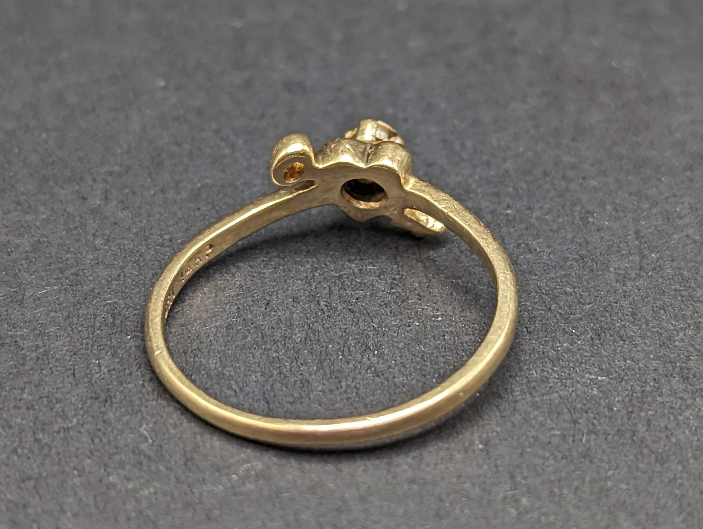 14k Gold Heart with Diamond and Key Ring. 14k Dainty Heart Diamond Ring. 14k Minimalist Gold Heart Lock Ring. 14k Diamond Heart Lock Ring.
