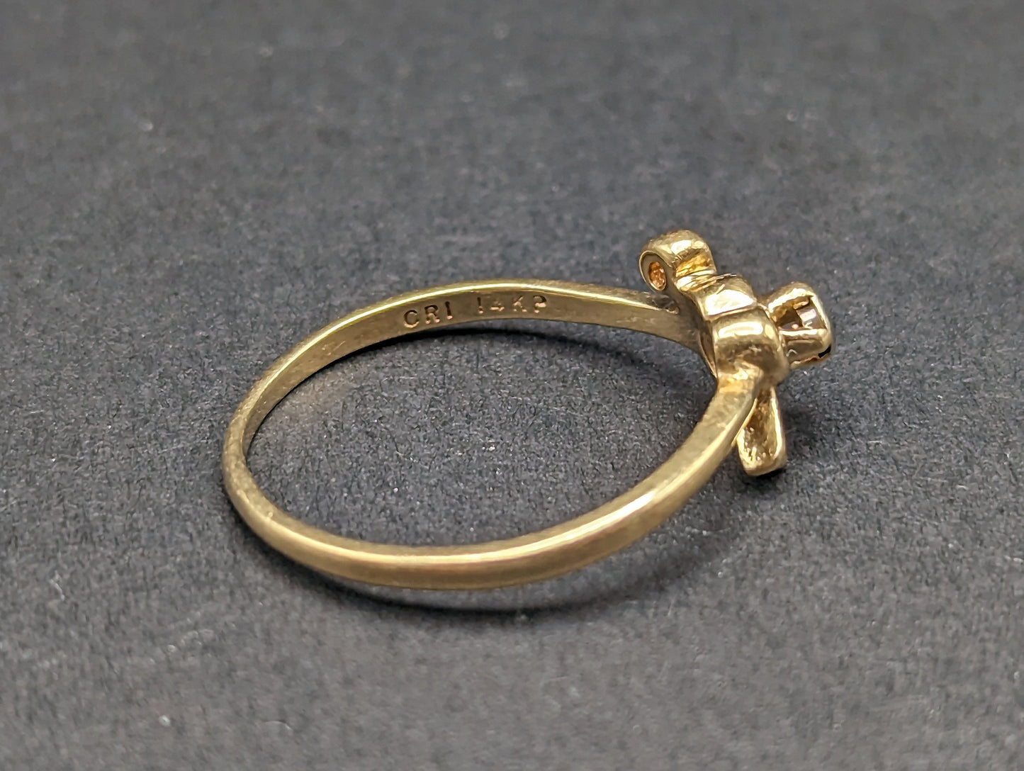 14k Gold Heart with Diamond and Key Ring. 14k Dainty Heart Diamond Ring. 14k Minimalist Gold Heart Lock Ring. 14k Diamond Heart Lock Ring.
