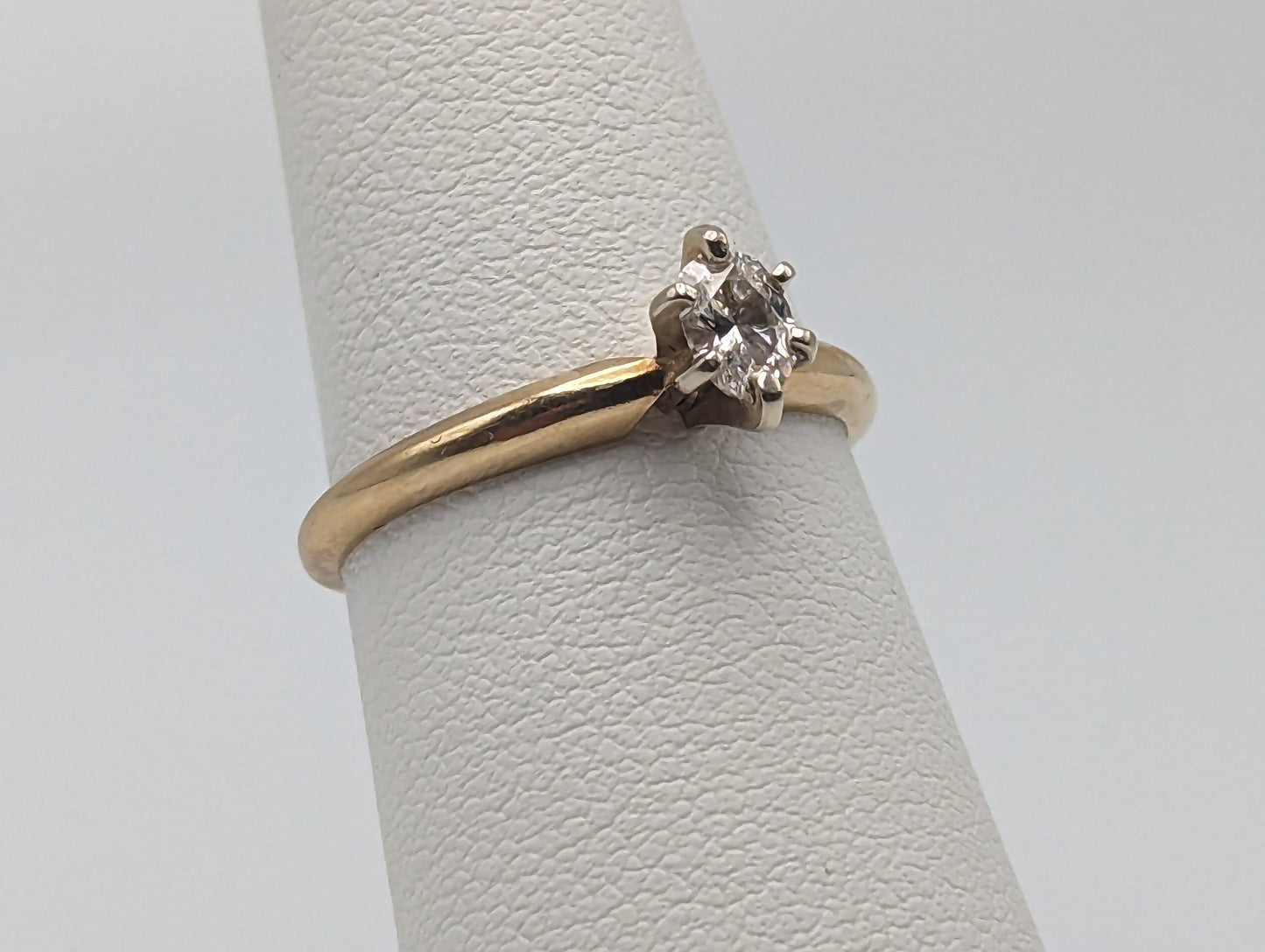 10k Yellow Gold Diamond Solitaire Ring. Yellow Diamond Wedding Band. 14k Diamond Promise Ring. 14k Engagement Ring. 14k Oval Diamond Ring.