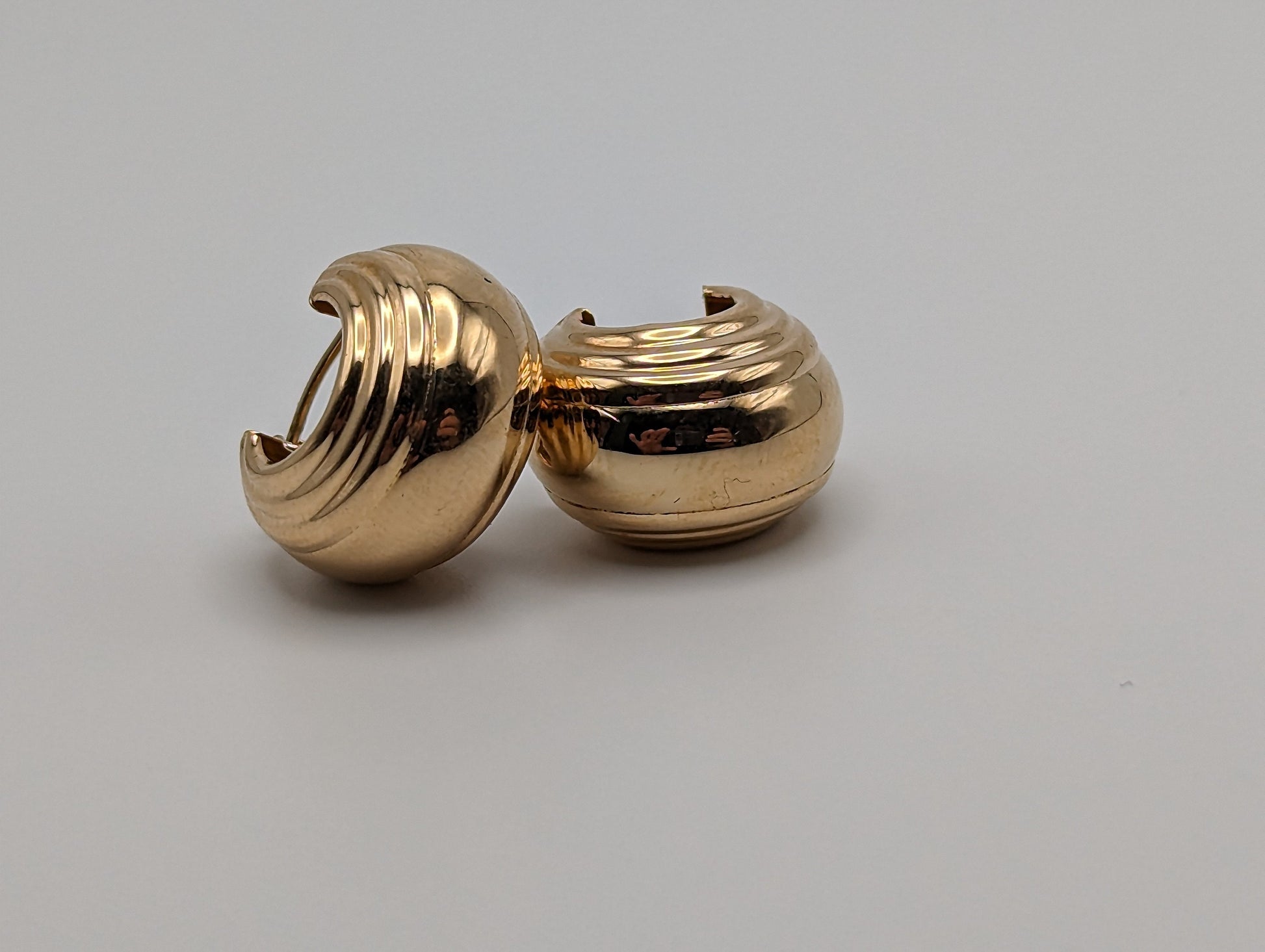 14k Gold Huggie Earrings. Jacmel Small Hoop Earrings.14k Gold Hoop Earrings. 14k Hoop Earrings. 14k JCM earrings.