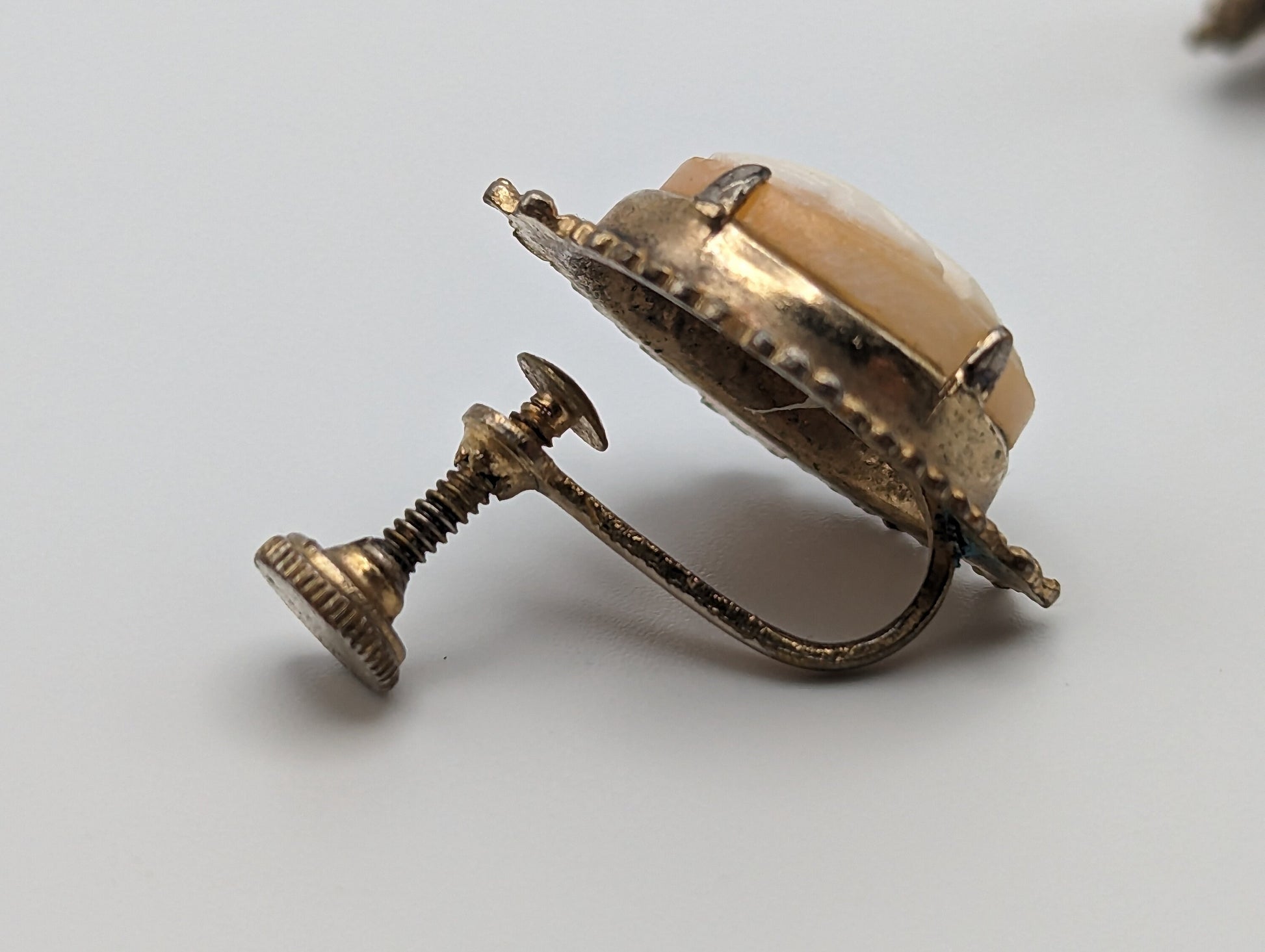 Vintage Rosalinda Cameo Earrings. Cameo Earrings. Handmade Victorian Earrings.