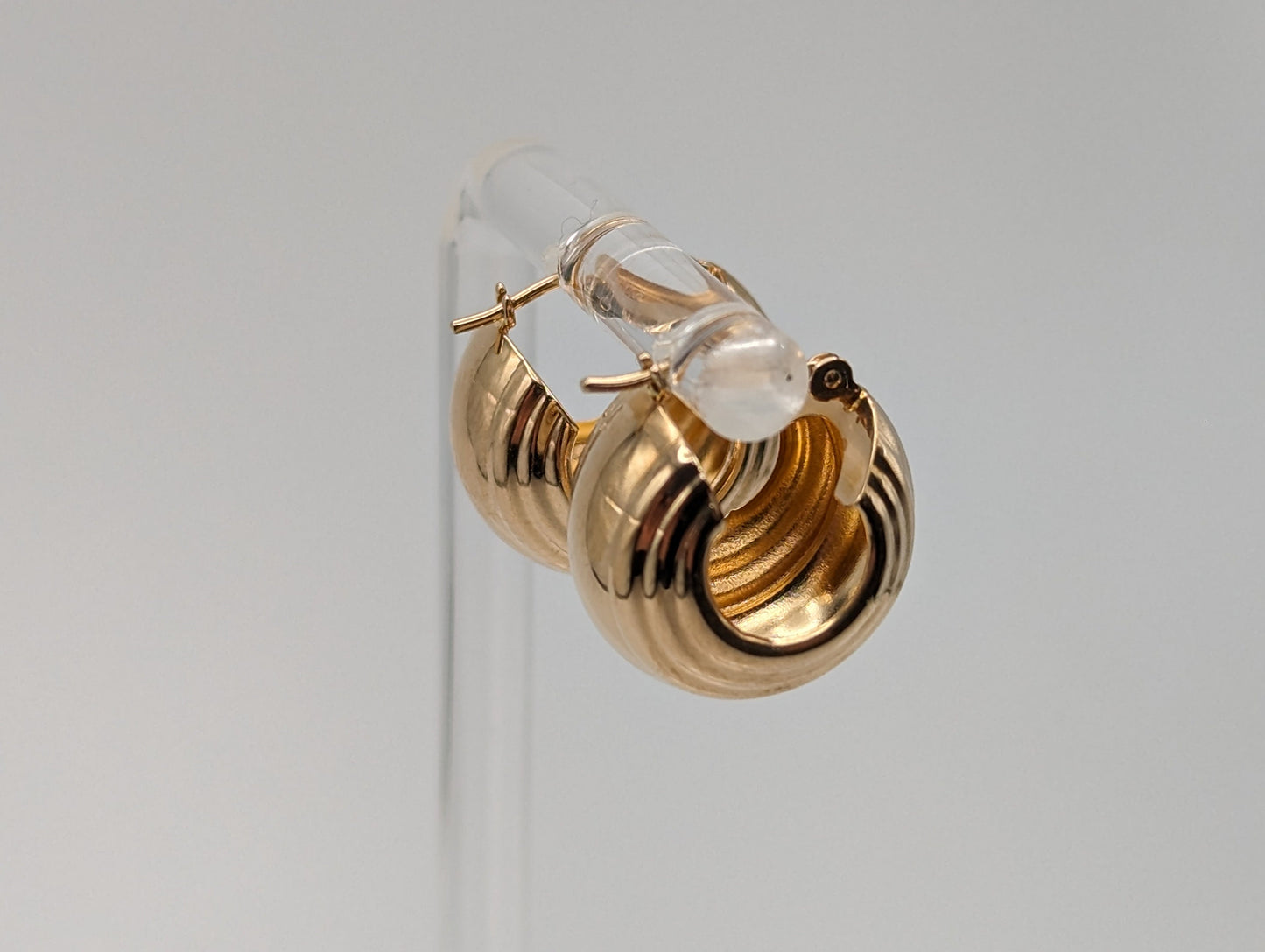 14k Gold Huggie Earrings. Jacmel Small Hoop Earrings.14k Gold Hoop Earrings. 14k Hoop Earrings. 14k JCM earrings.