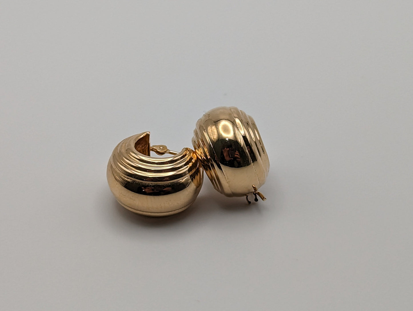 14k Gold Huggie Earrings. Jacmel Small Hoop Earrings.14k Gold Hoop Earrings. 14k Hoop Earrings. 14k JCM earrings.