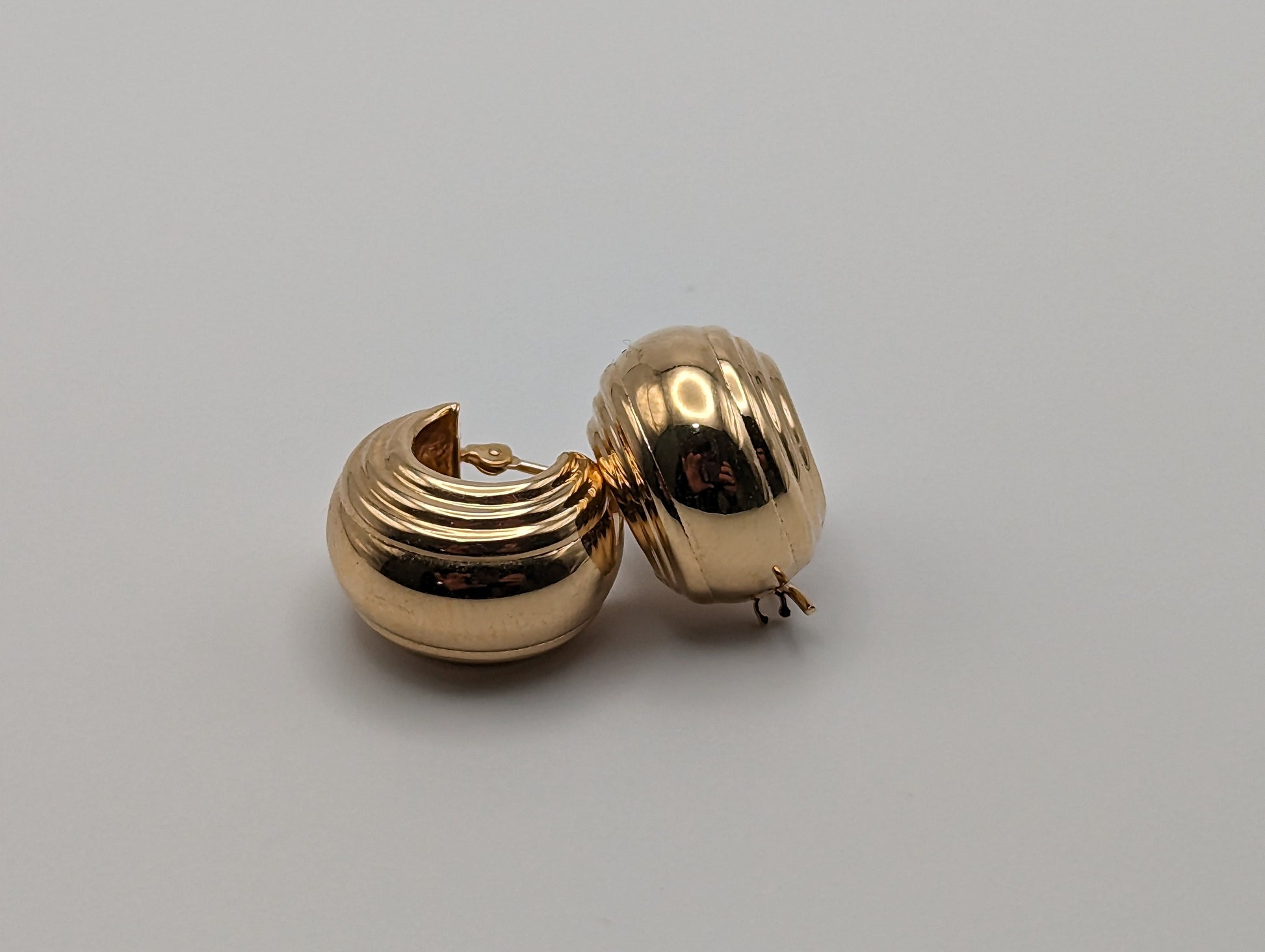 14k Gold Huggie Earrings. Jacmel Small Hoop Earrings.14k Gold Hoop Earrings. 14k Hoop Earrings. 14k JCM earrings.