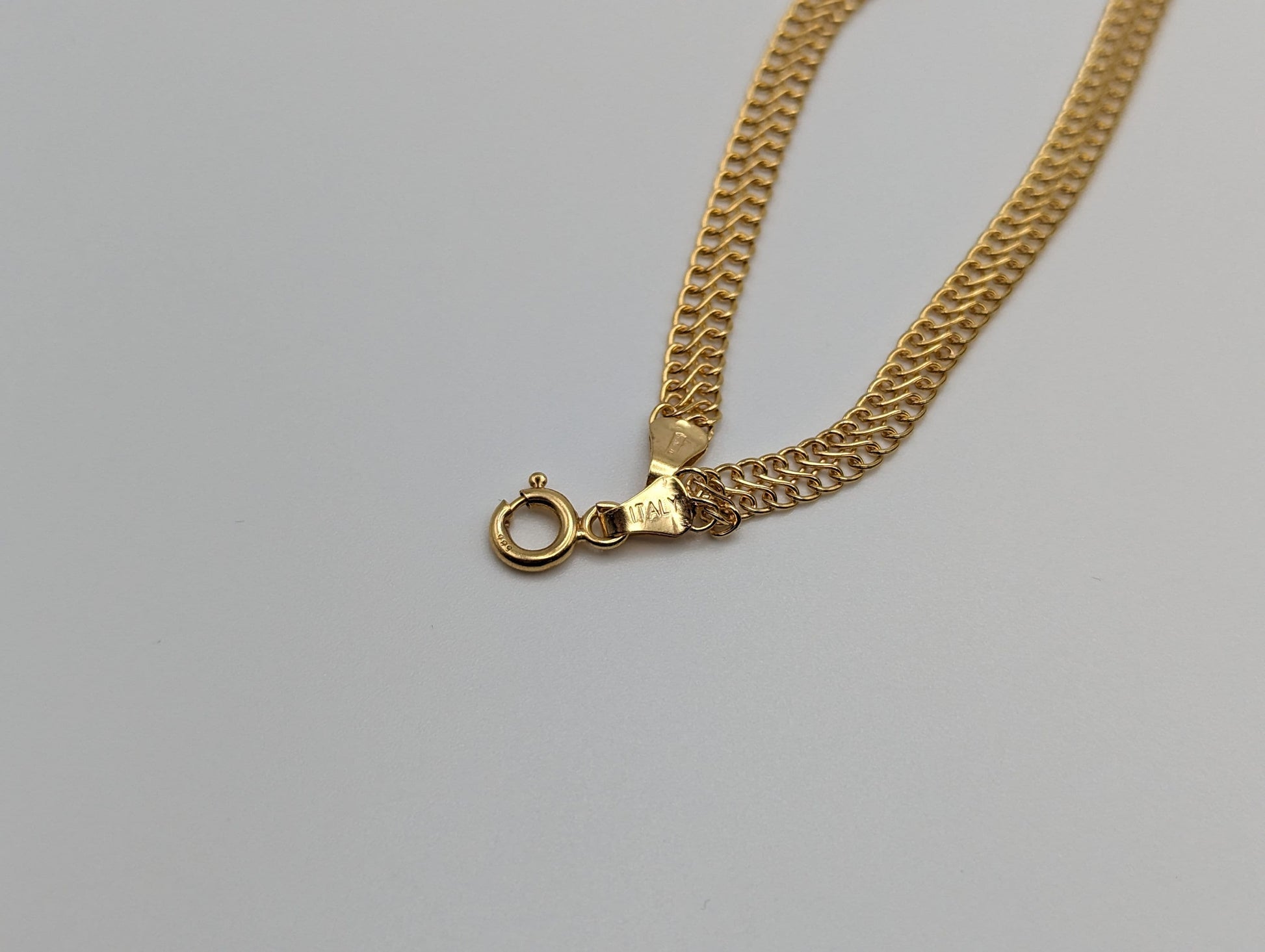 14k Infinity Link Bismark S Link Italian Chain 753 AR 14k Yellow Gold Italian Infinity Chain 19"