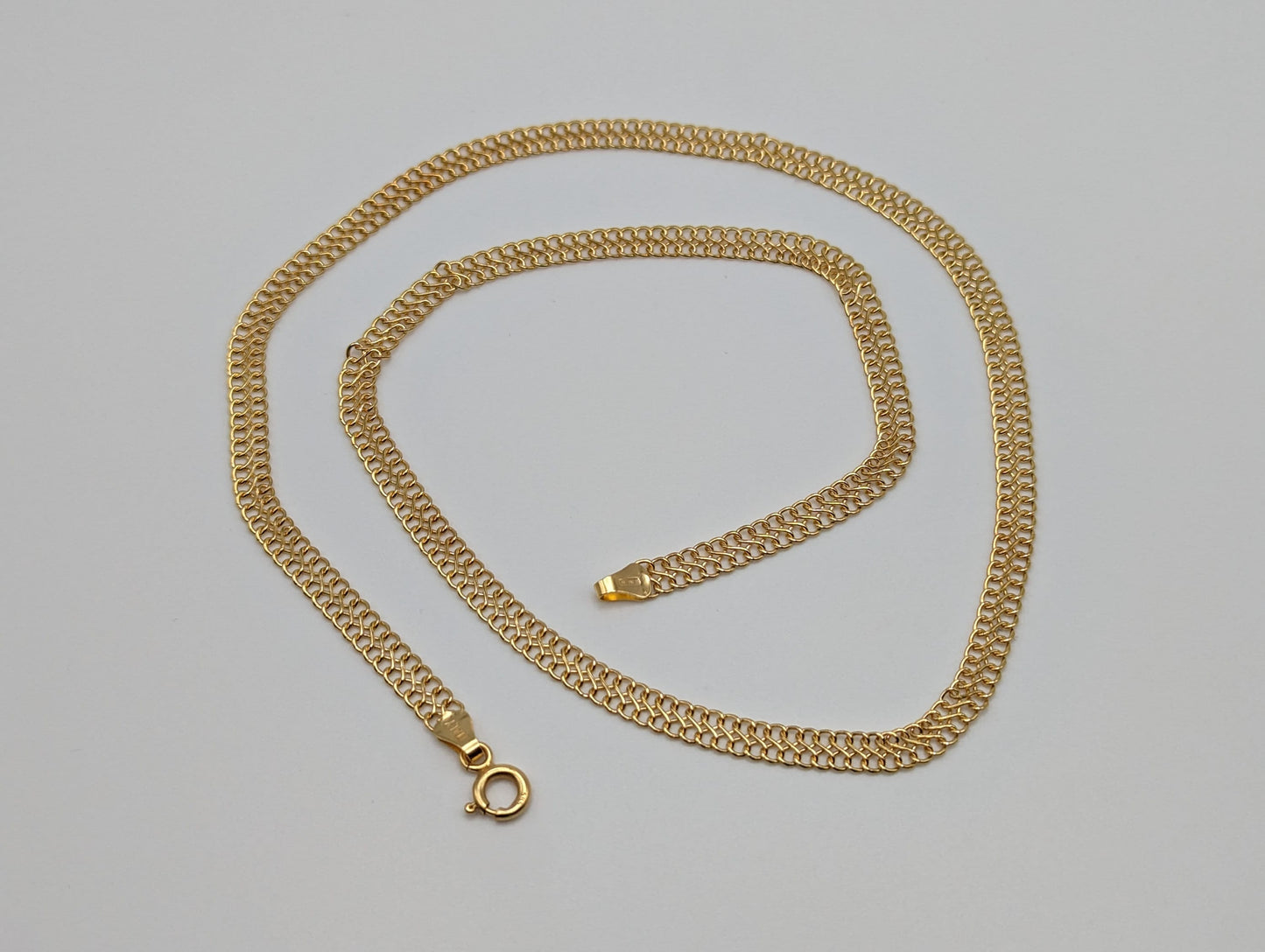14k Infinity Link Bismark S Link Italian Chain 753 AR 14k Yellow Gold Italian Infinity Chain 19"