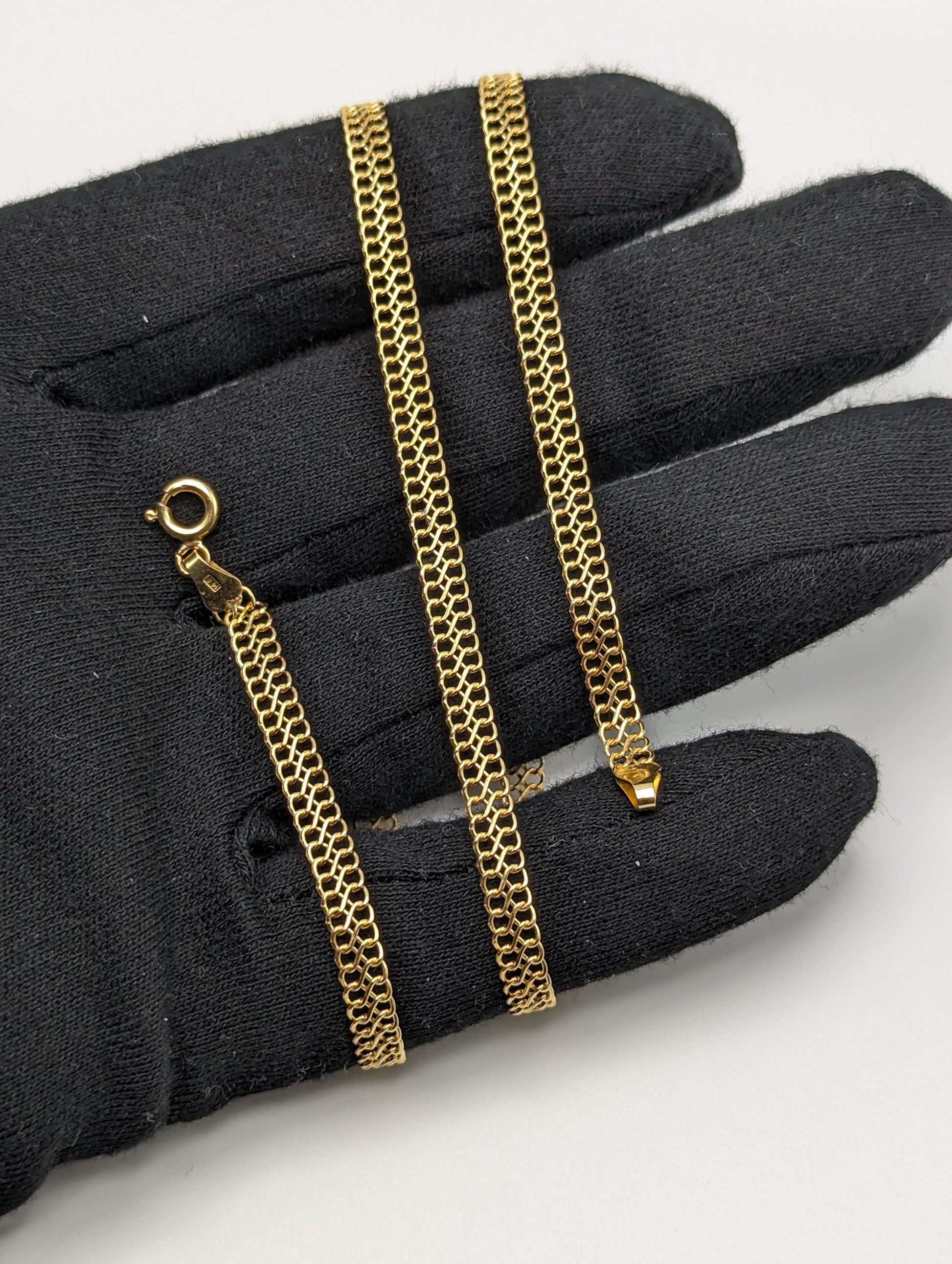 14k Infinity Link Bismark S Link Italian Chain 753 AR 14k Yellow Gold Italian Infinity Chain 19"