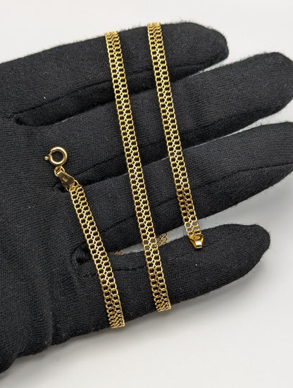 14k Infinity Link Bismark S Link Italian Chain 753 AR 14k Yellow Gold Italian Infinity Chain 19"