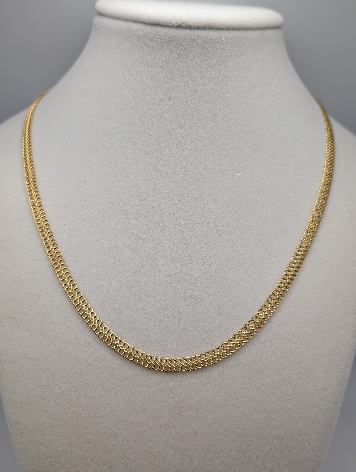 14k Infinity Link Bismark S Link Italian Chain 753 AR 14k Yellow Gold Italian Infinity Chain 19"