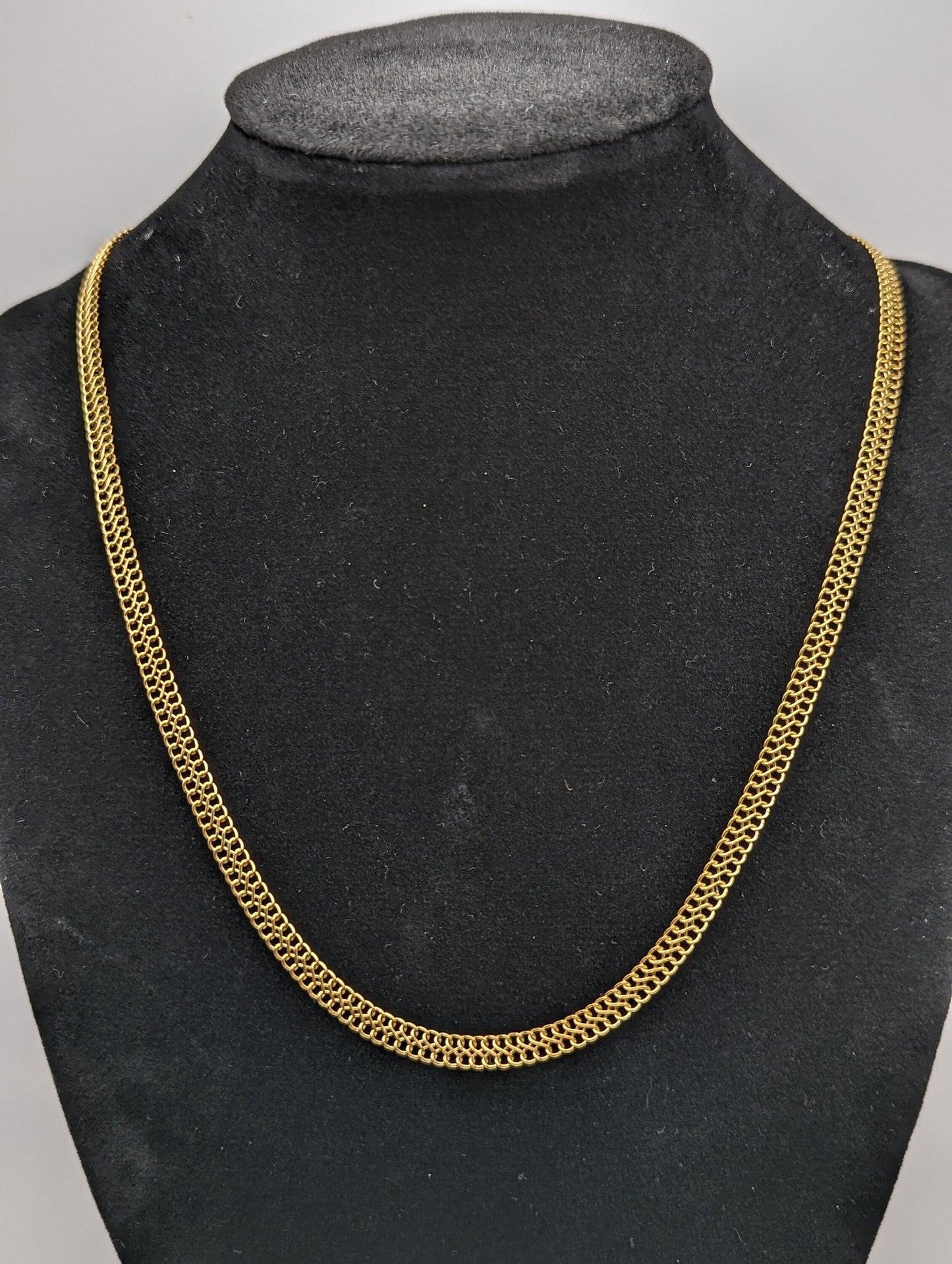 14k Infinity Link Bismark S Link Italian Chain 753 AR 14k Yellow Gold Italian Infinity Chain 19"