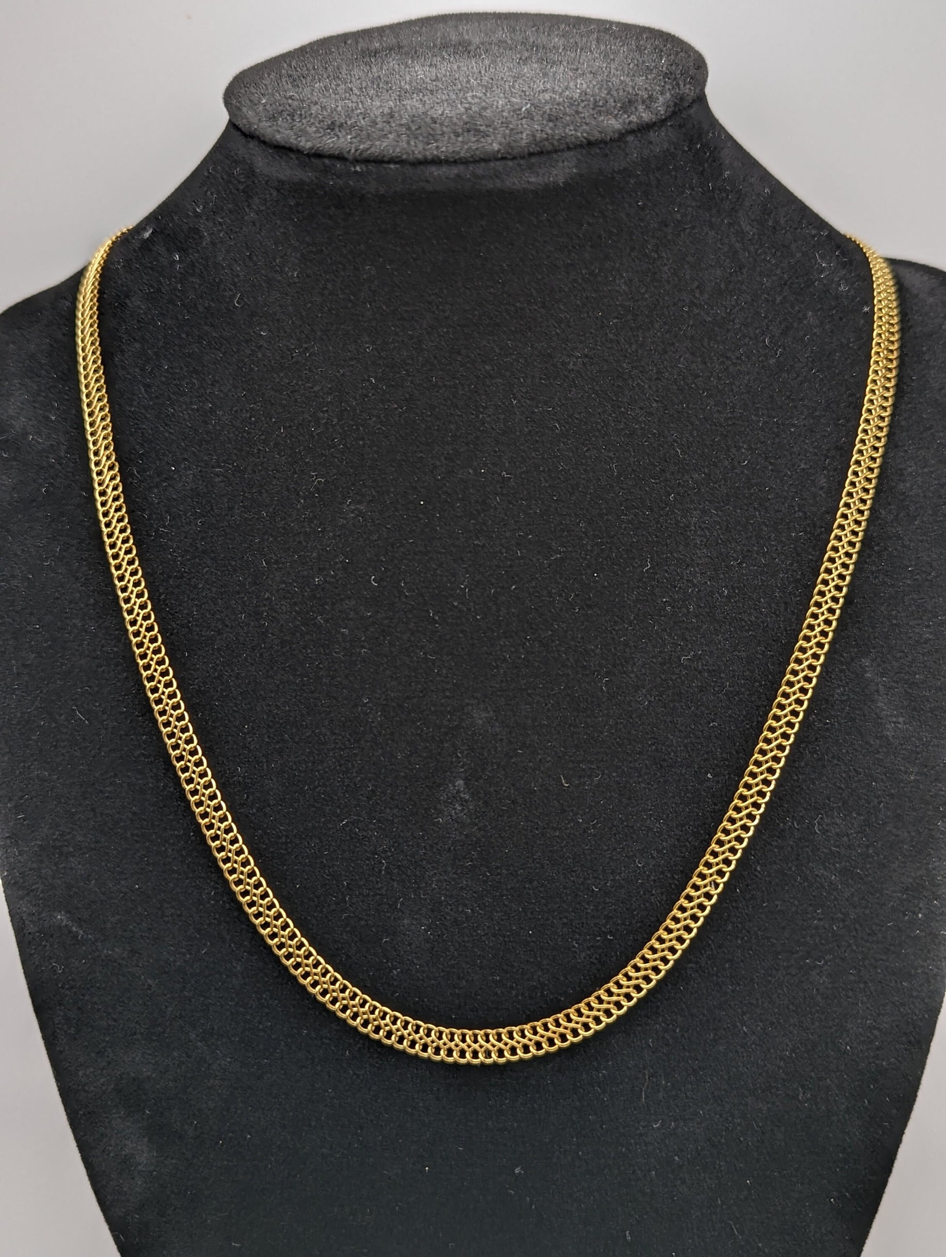 14k Infinity Link Bismark S Link Italian Chain 753 AR 14k Yellow Gold Italian Infinity Chain 19"