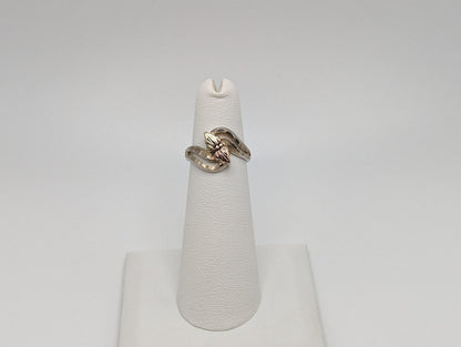 10k 12k Sterling Silver Leaf Black Hills Gold Promise Ring. Sterling Silver Antique Gold Leaf Ring Gold Leaf Ring.