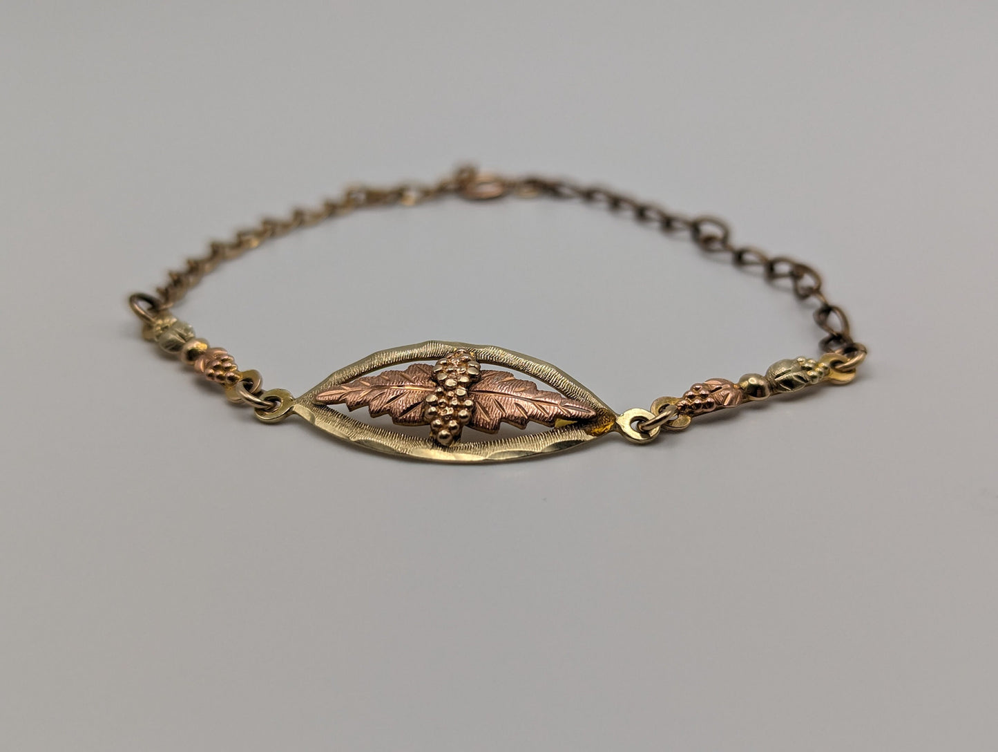 10k 12k Black Hills Gold Rose Gold Vine Bracelet. Black Hills Gold 10k Vine Bracelet.